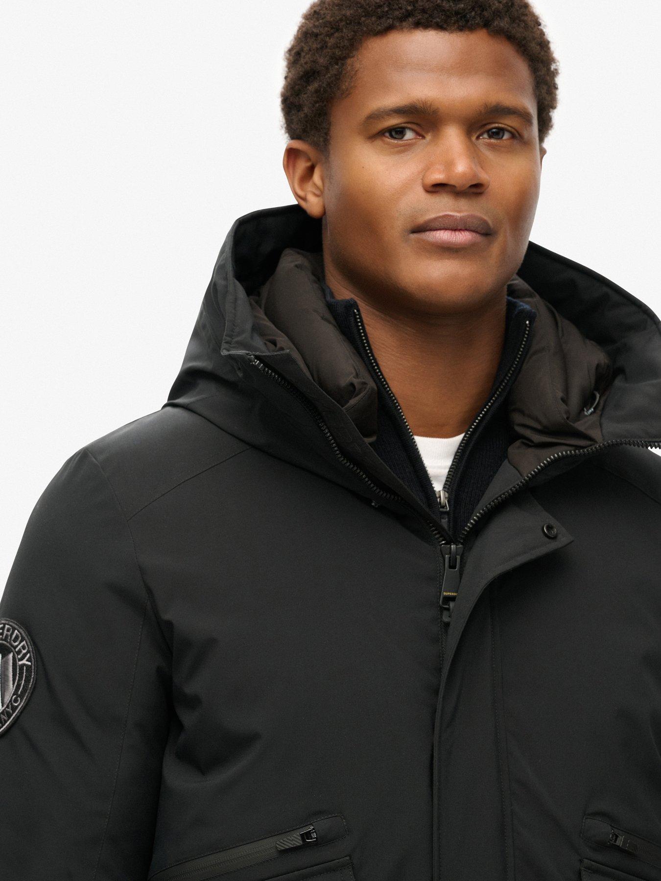Image 4 of 6 of Superdry City Padded Bomber Jacket - Black