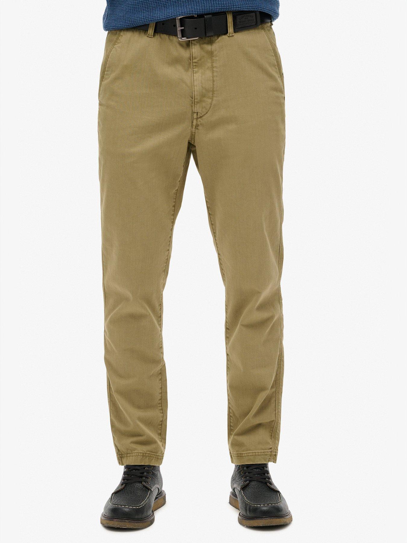 undefined International Slim Fit Chino Trousers - Light Green