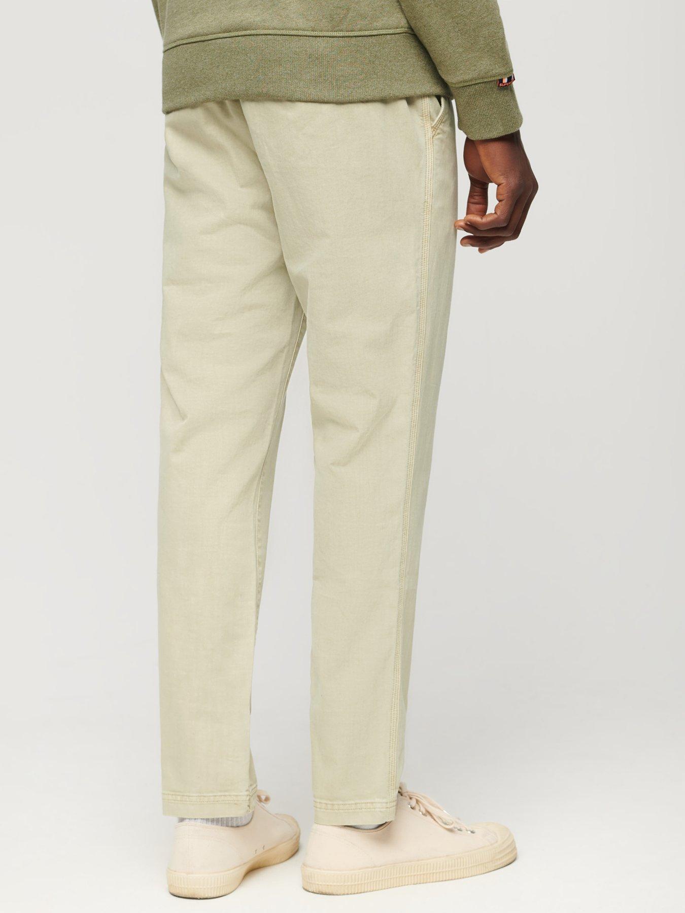  image of superdry-international-slim-fit-chino-trousers-light-grey
