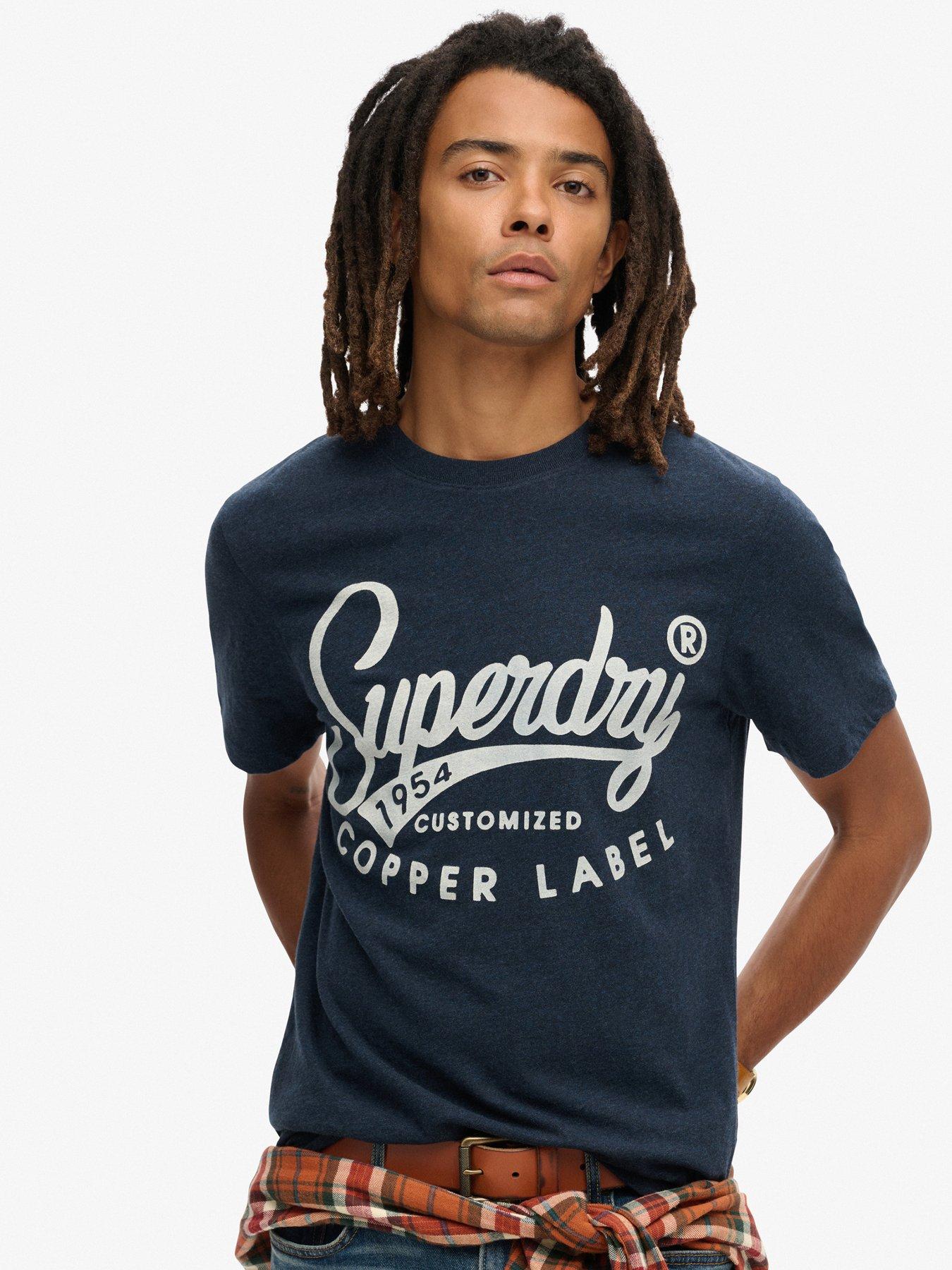  image of superdry-copper-label-workwear-regular-fit-t-shirt-dark-blue