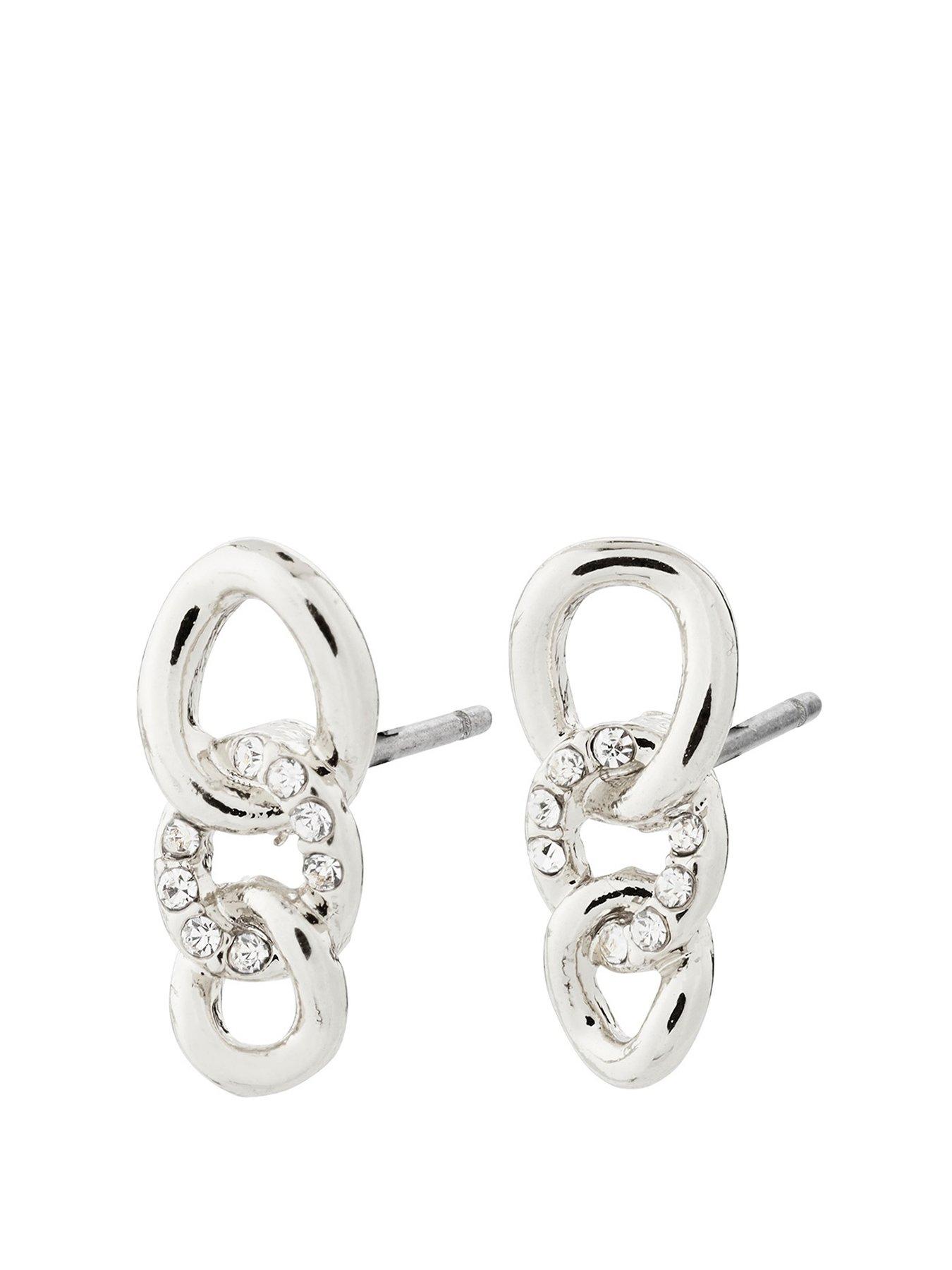 undefined WRENLEY earrings silver-plated
