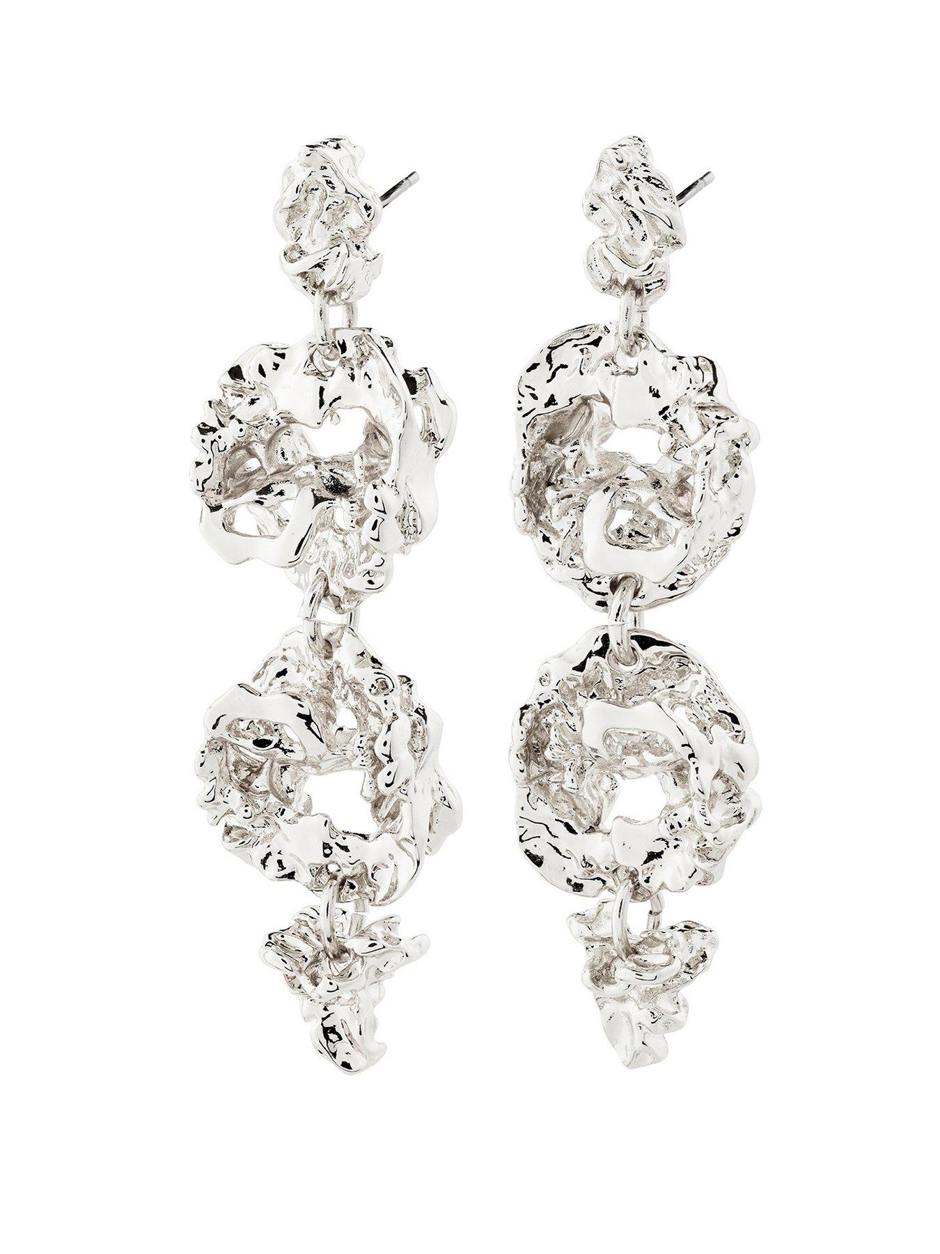 undefined ACT earrings silver-plated