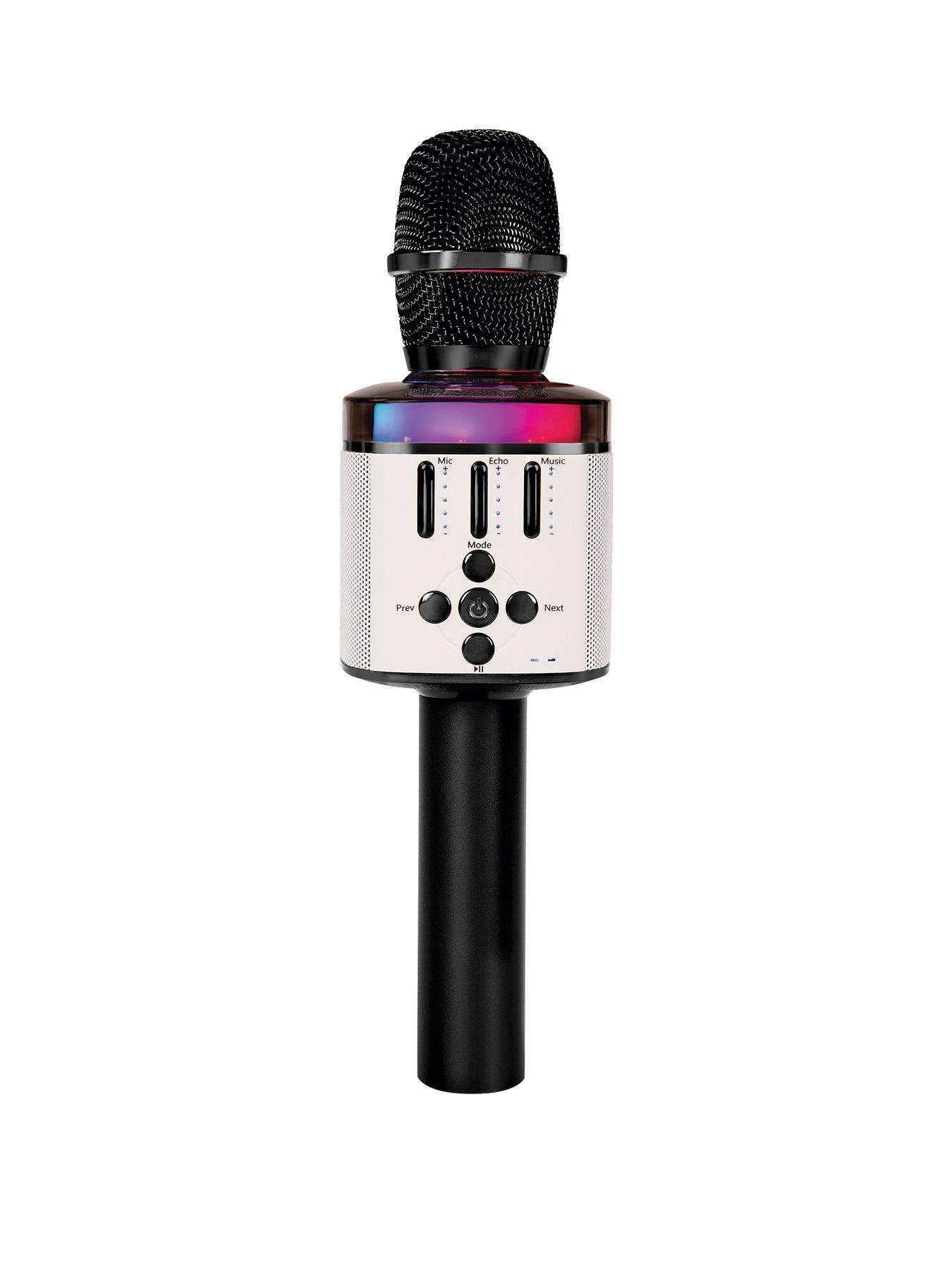 undefined Bluetooth Wireless Microphone with Speaker and Lights ~ Black