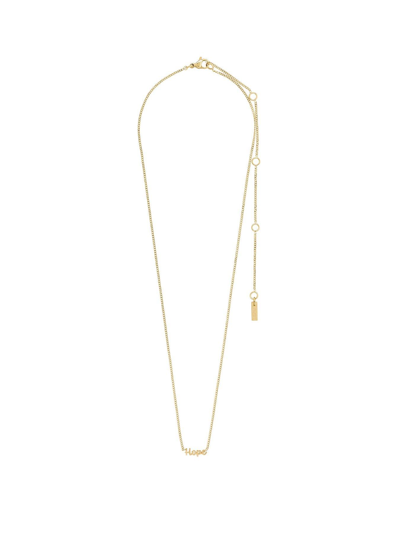 undefined HOPE necklace gold-plated