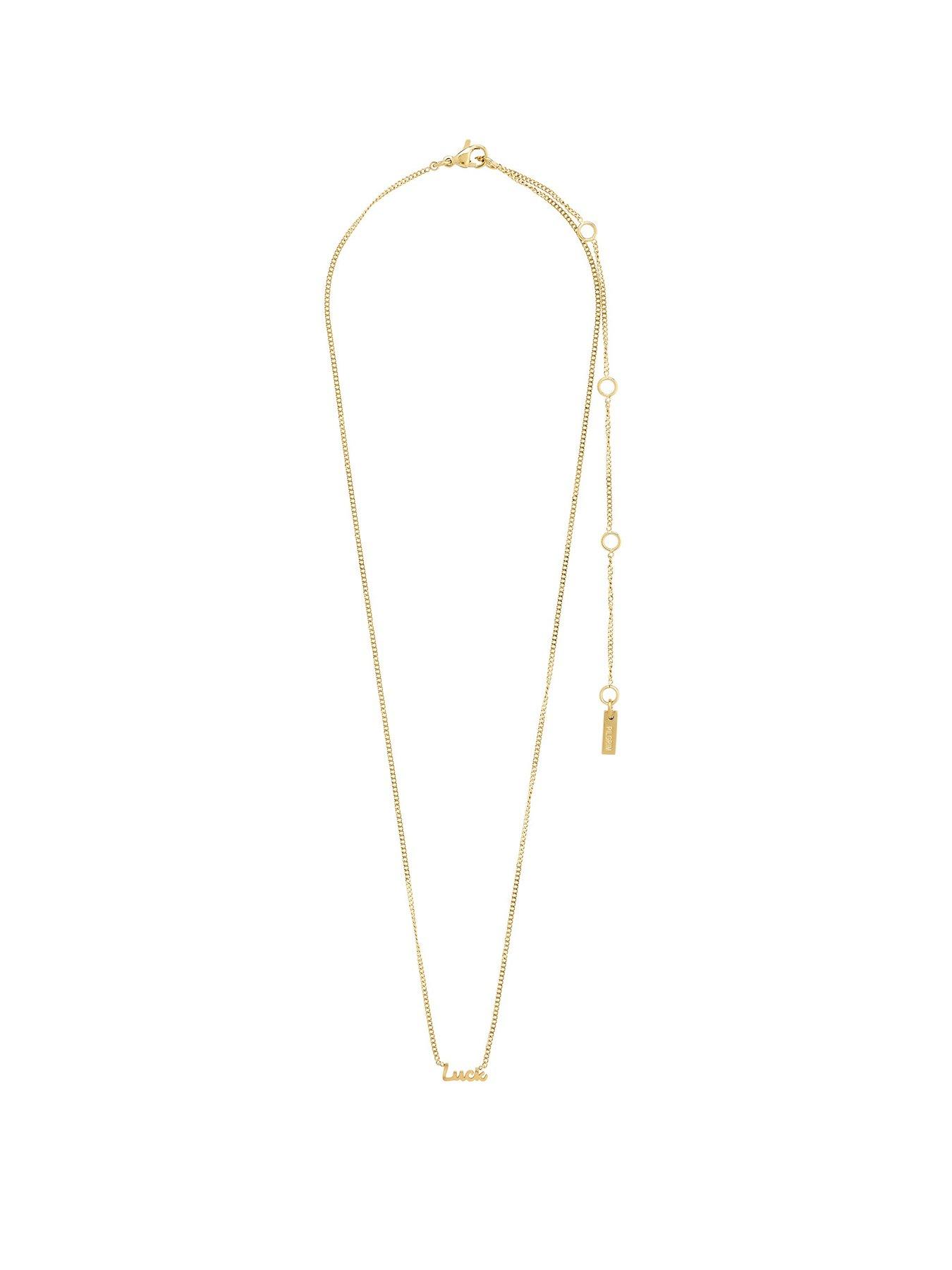 undefined LUCK necklace gold-plated
