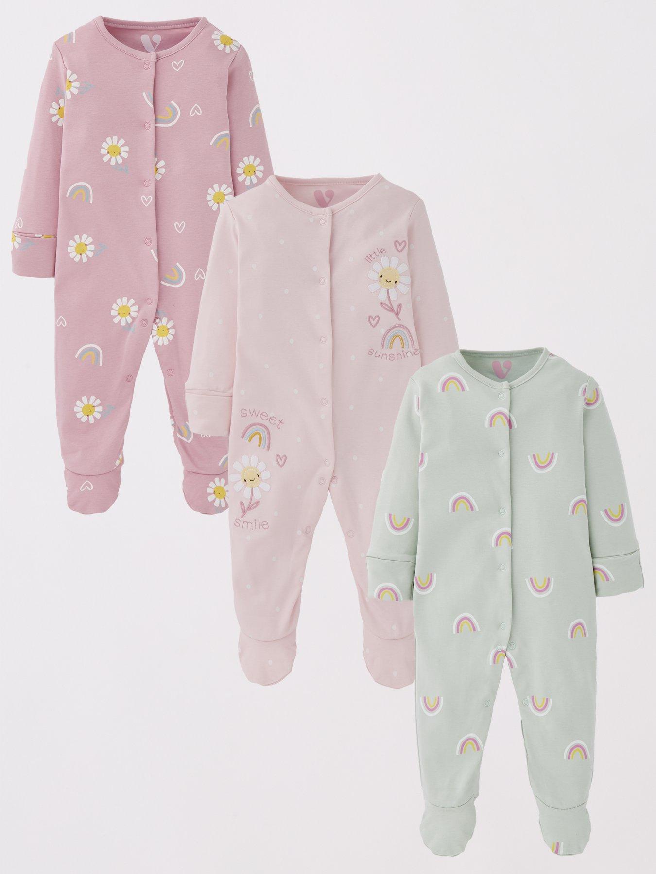 mini-v-by-very-baby-girl-3-pack-flower-sleepsuits-multi
