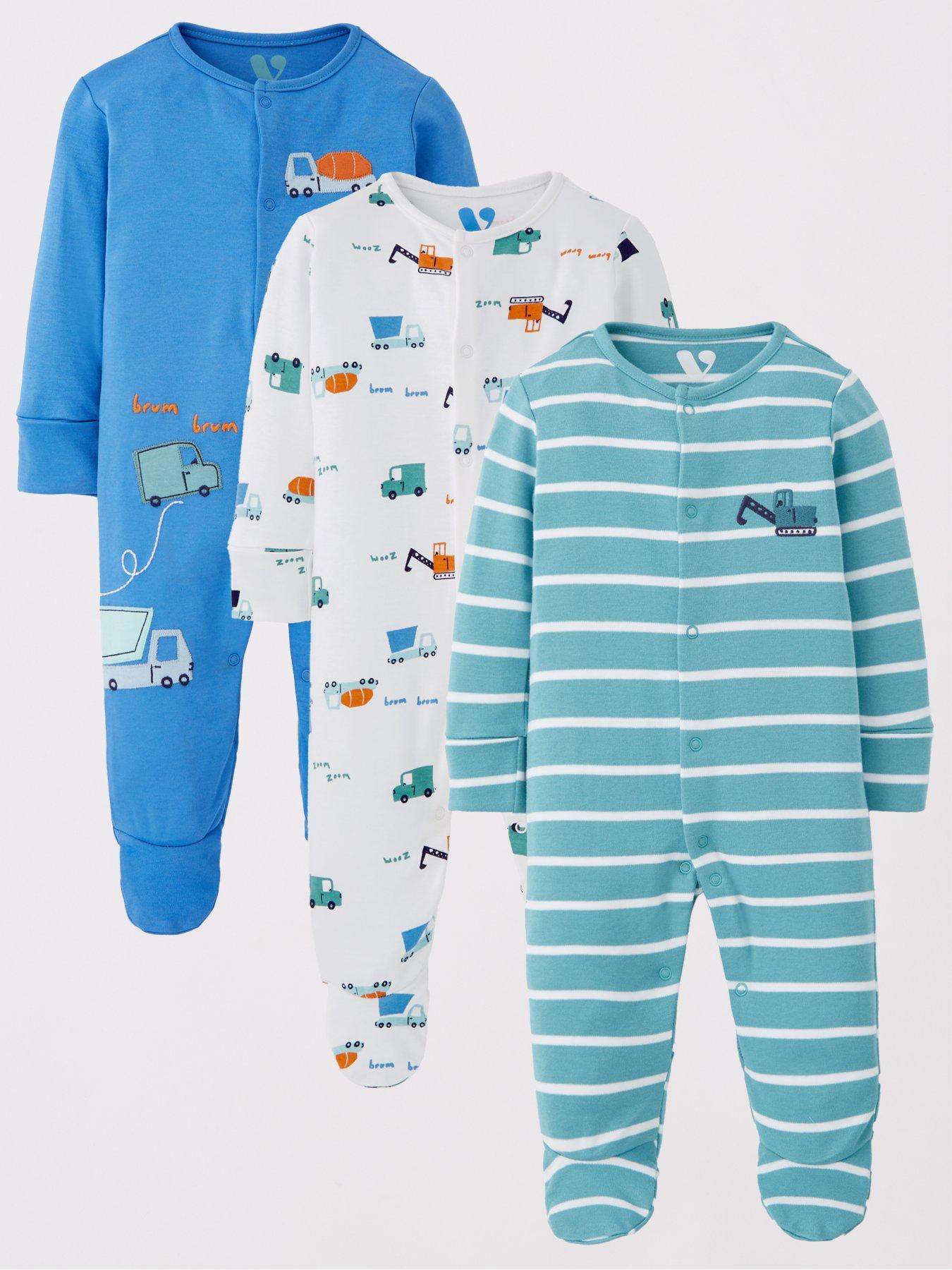 mini-v-by-very-baby-boy-3-pack-transport-sleepsuits-multi