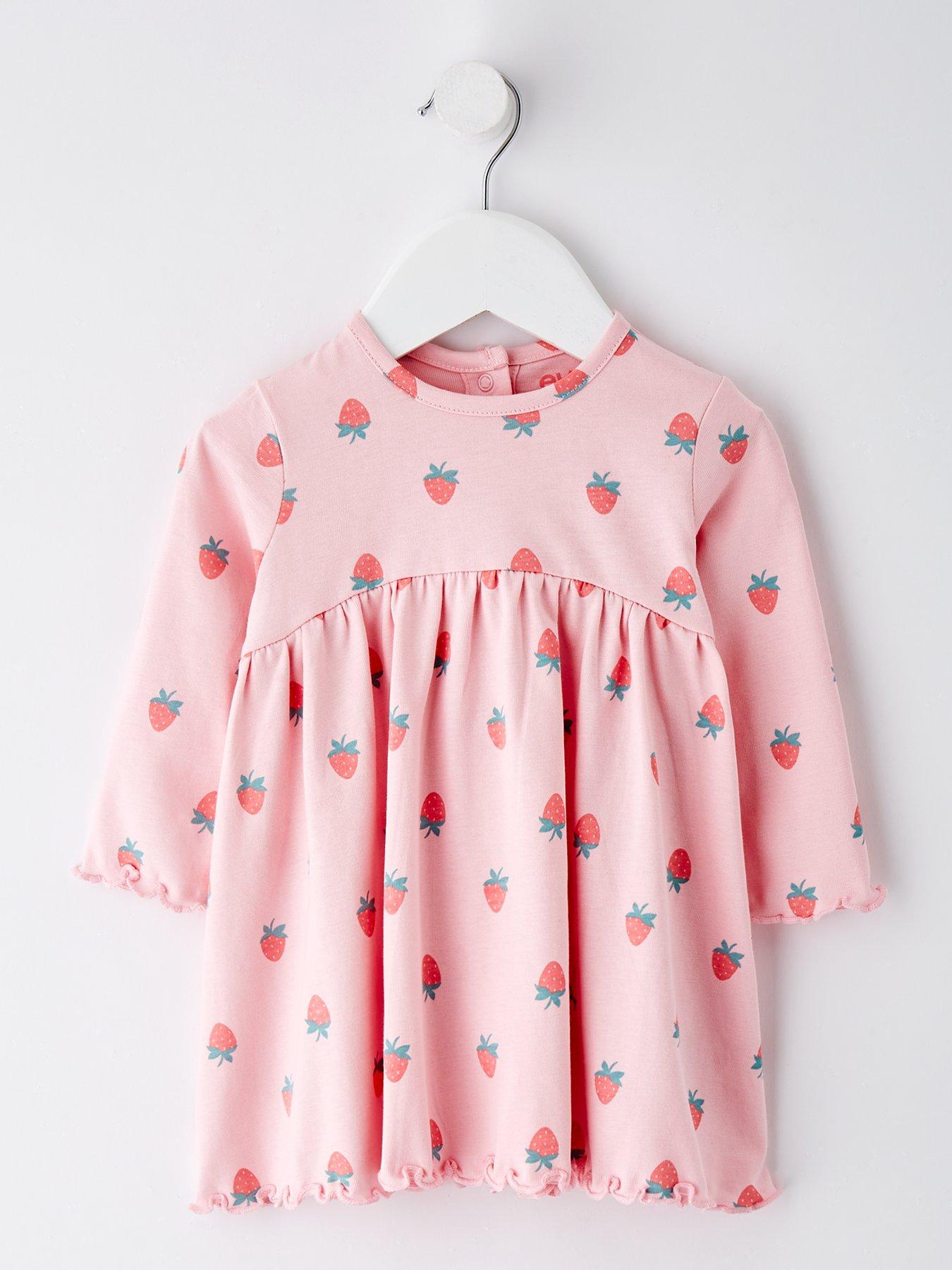 Everyday Baby Girl Strawberry Dress Littlewoods
