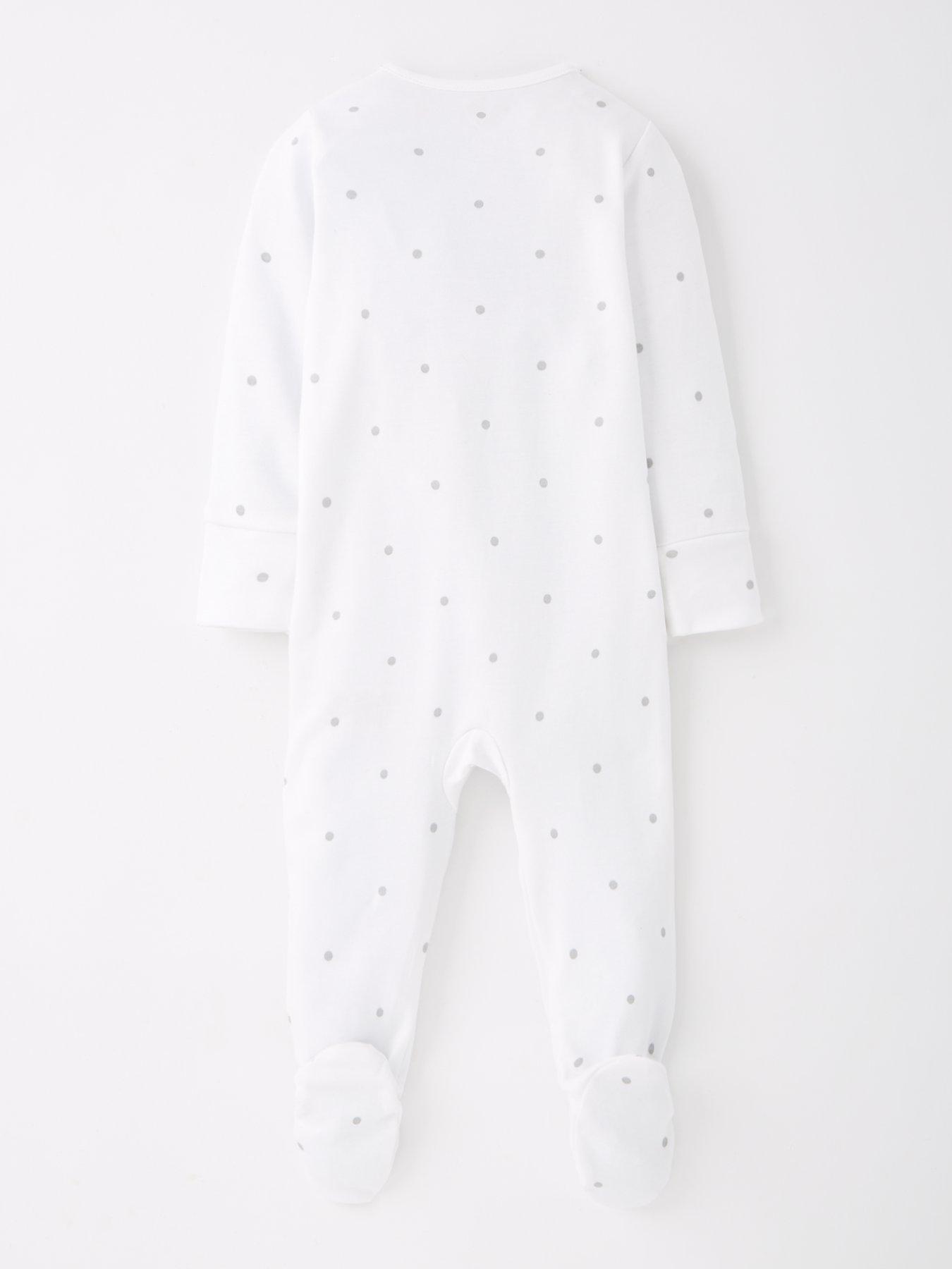  image of mini-v-by-very-baby-unisex-daddys-little-dream-sleepsuit-white