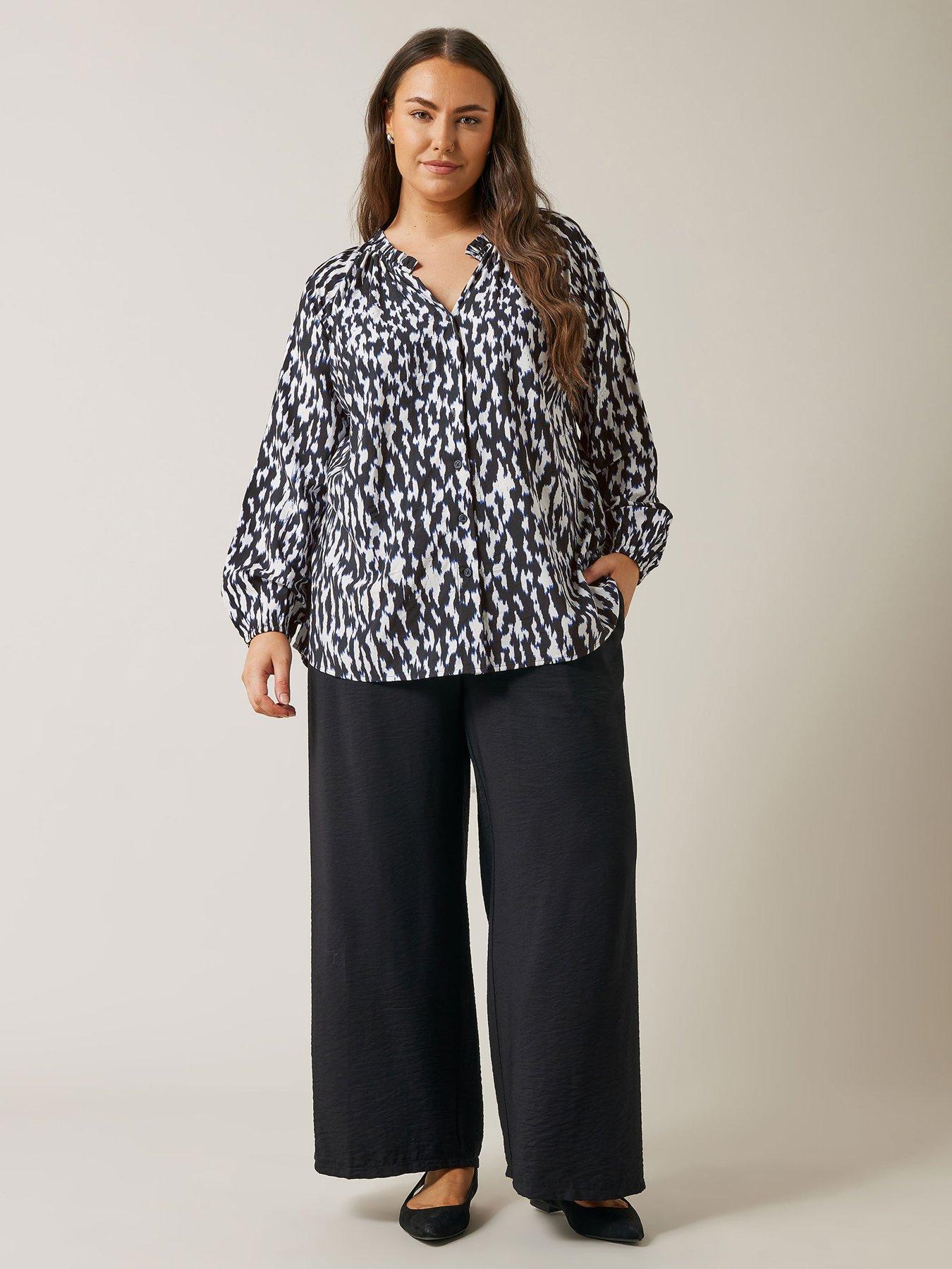  image of evans-gypsy-blouse-navy