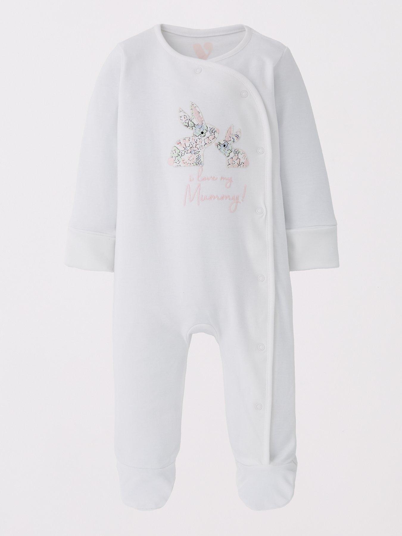  image of mini-v-by-very-baby-girl-3-pack-mummy-and-daddy-sleepsuits-multi