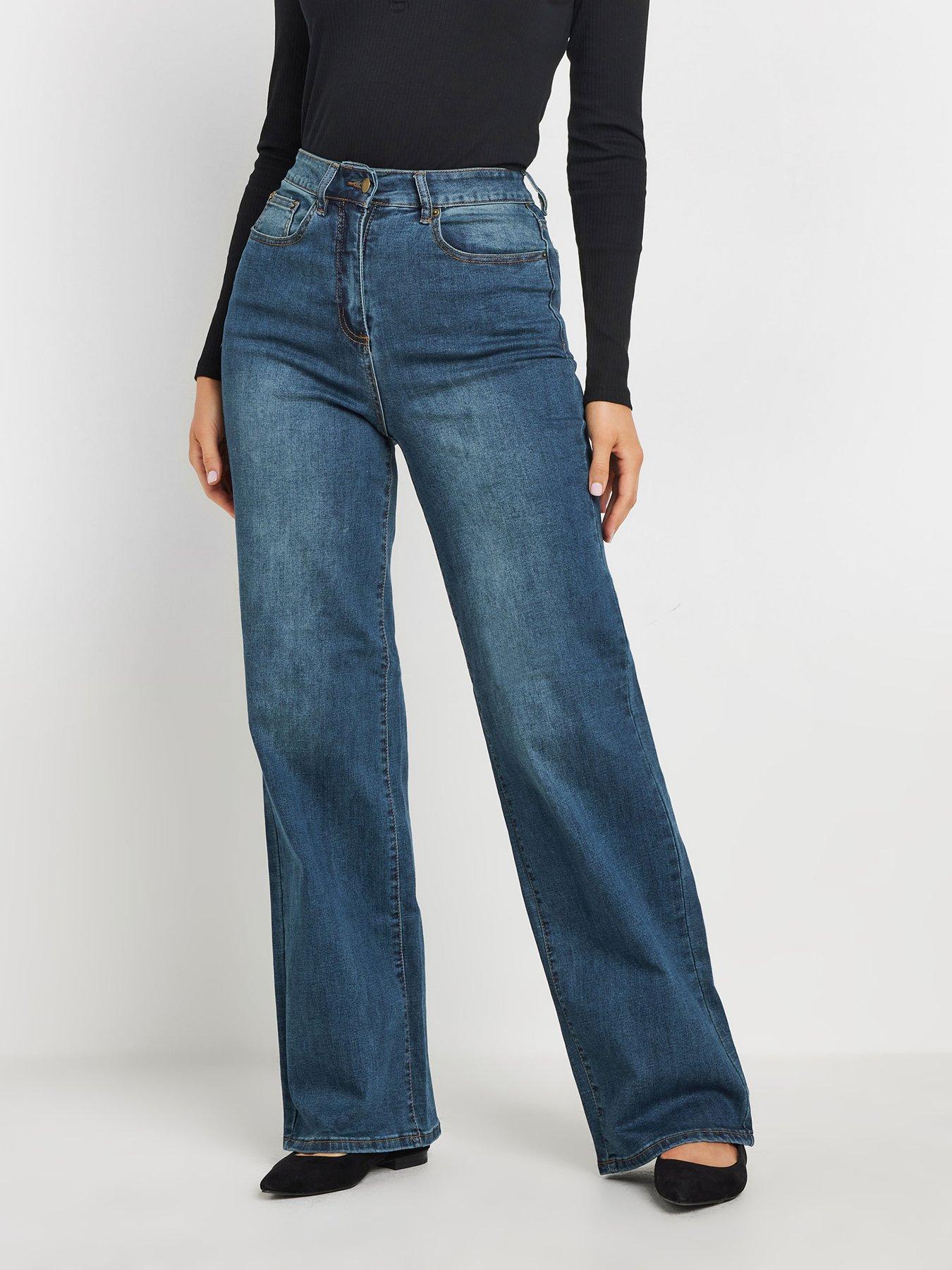  image of long-tall-sally-bootcut-jean-38-blue