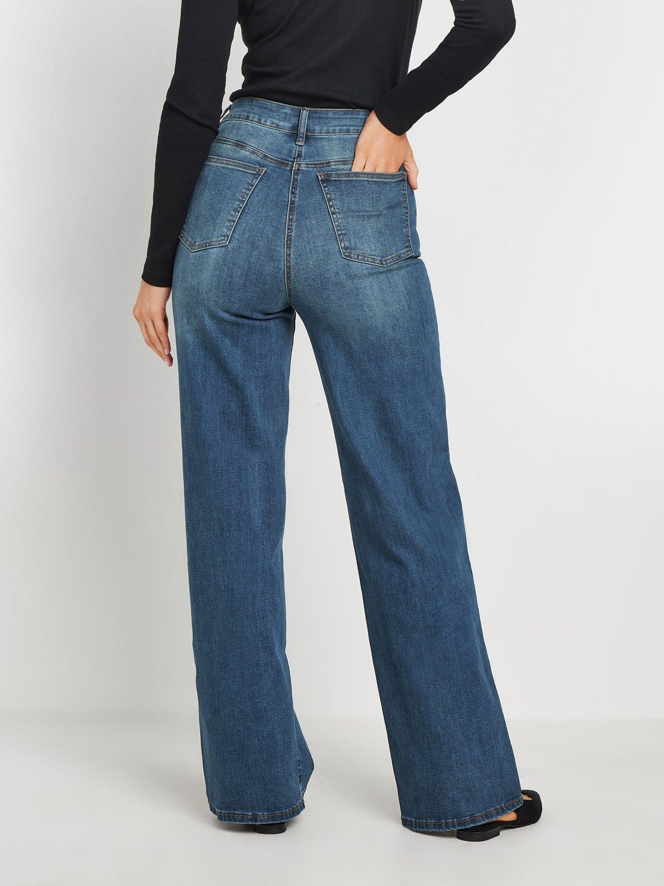  image of long-tall-sally-bootcut-jean-38-blue