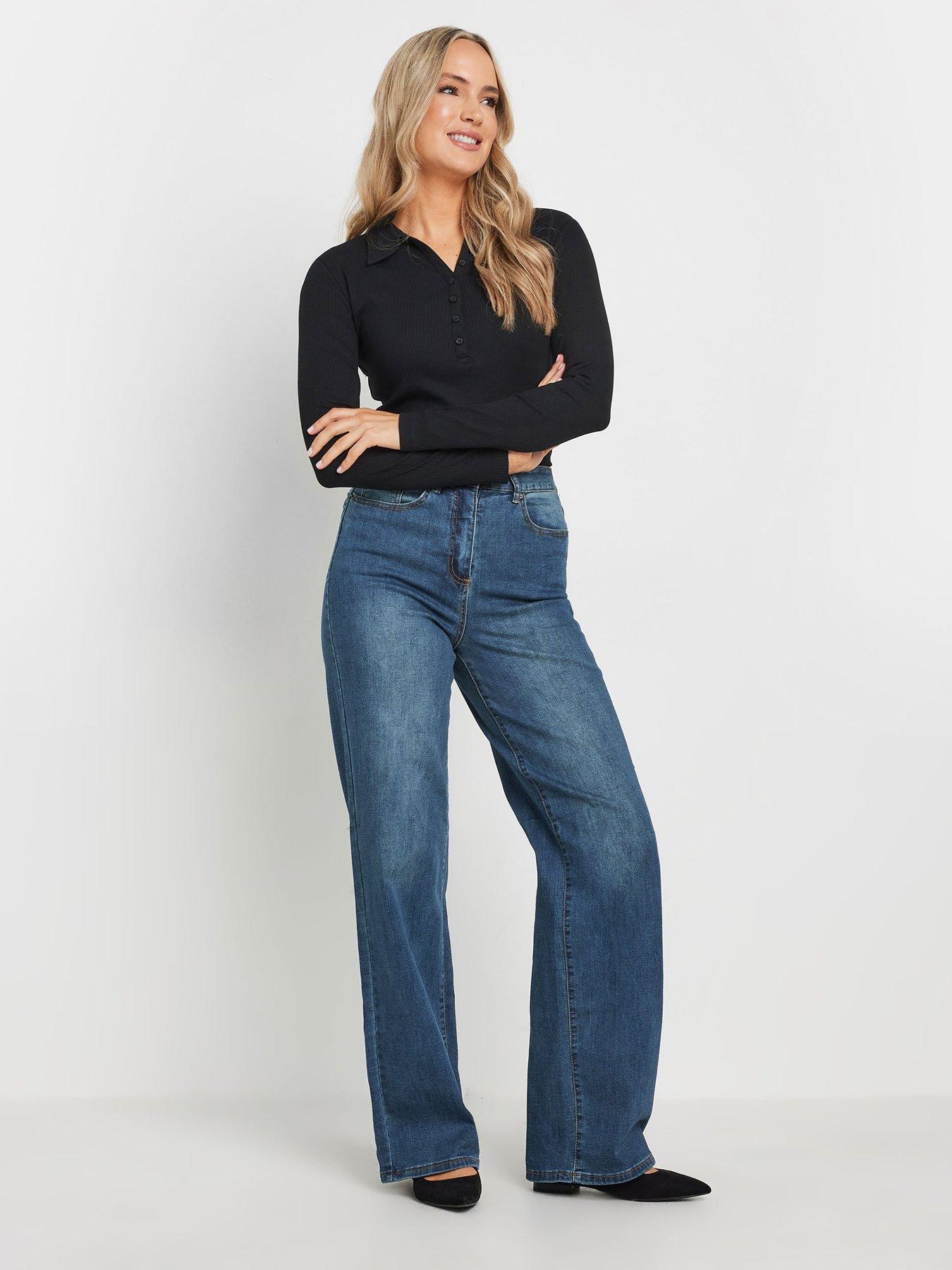  image of long-tall-sally-bootcut-jean-38-blue