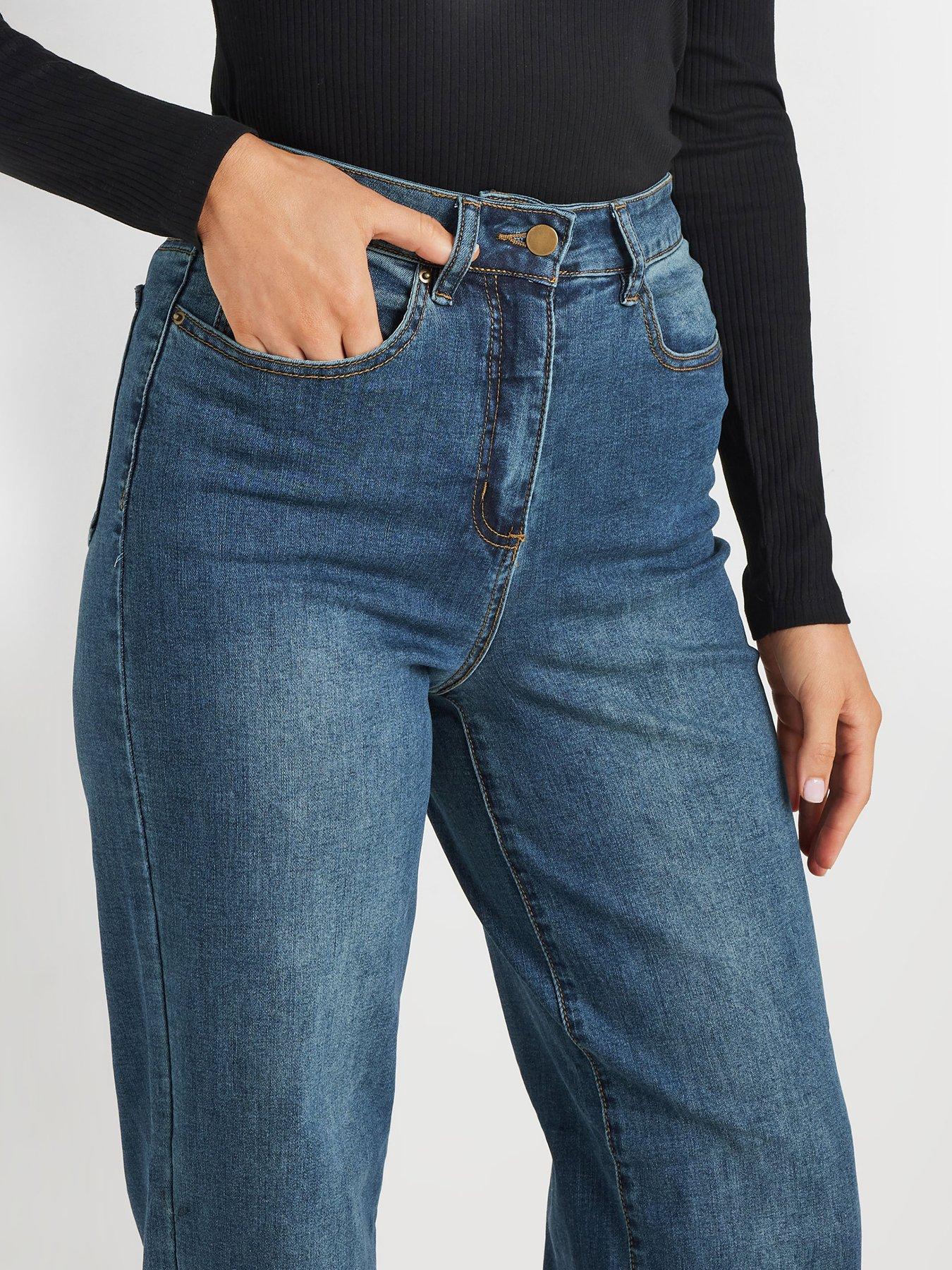  image of long-tall-sally-bootcut-jean-38-blue