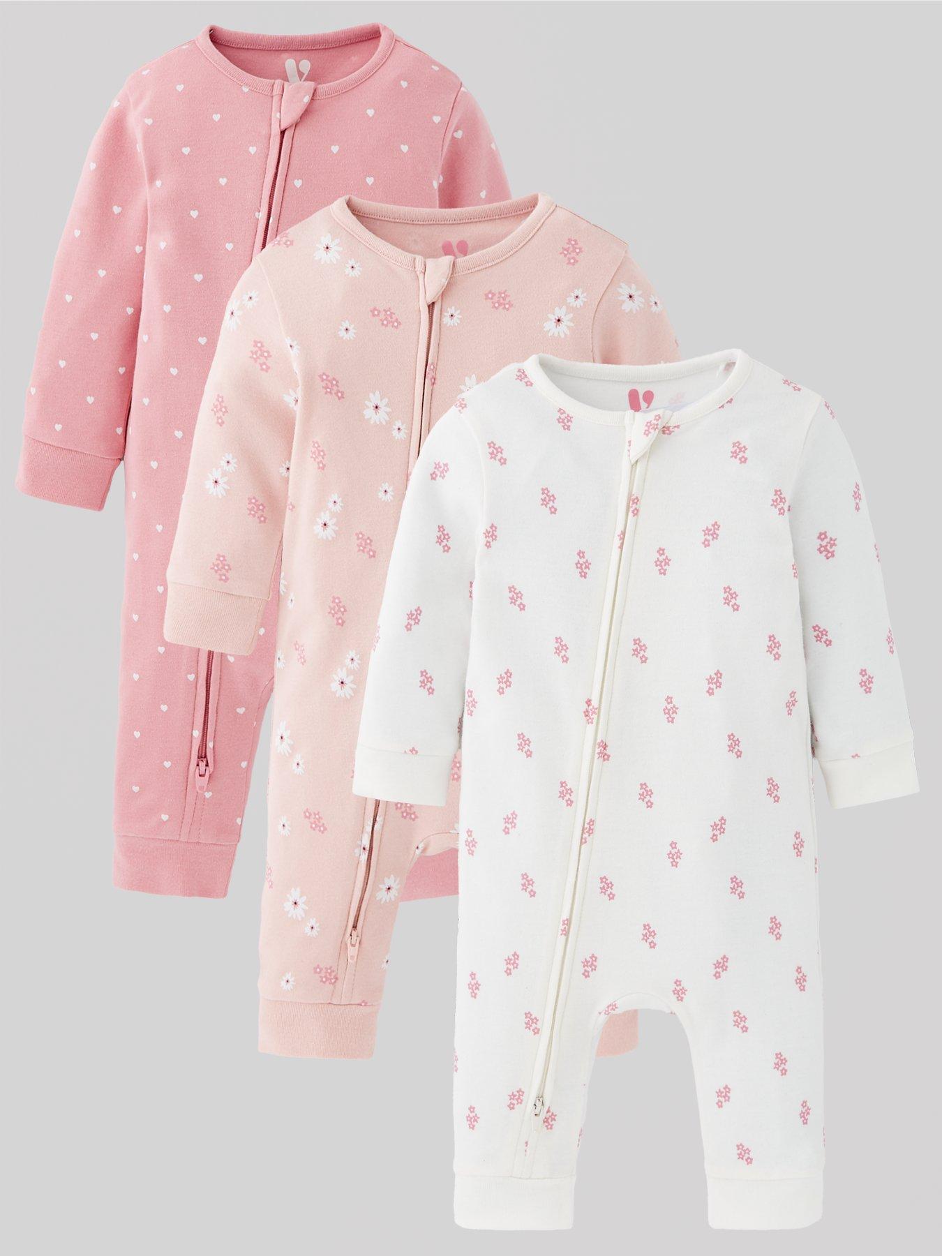 mini-v-by-very-baby-girls-3-pack-zip-through-sleepsuits-multi