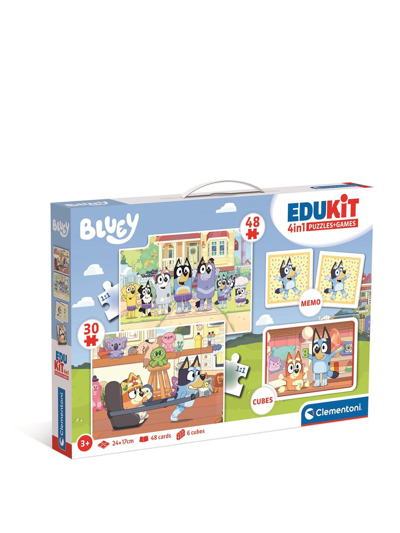 Clementoni Bluey Edukit 4-in-1 Puzzle  &  Games Set
