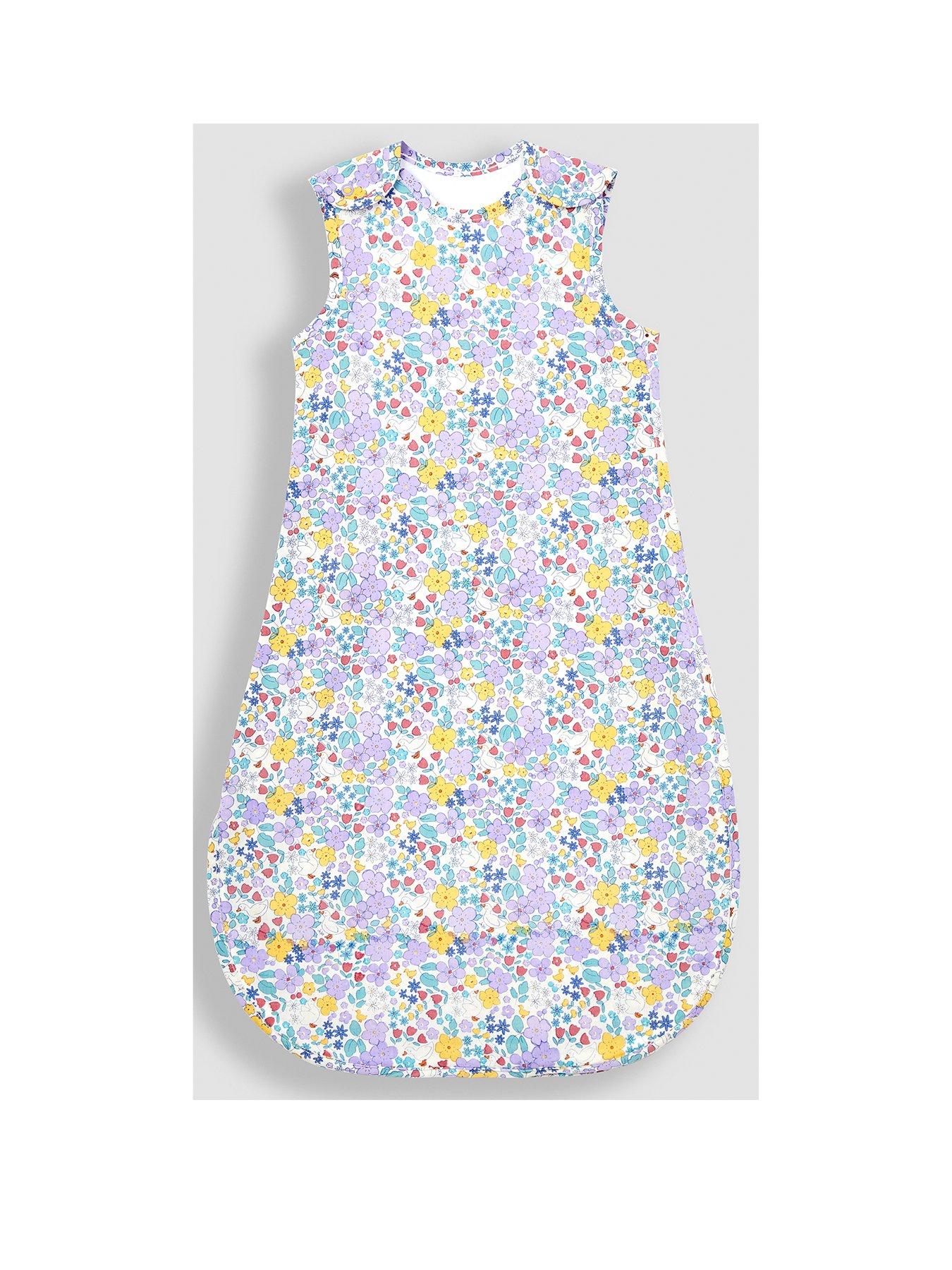 undefined Lilac Floral Print 1 Tog Baby Sheet Sleeping Bag 0-6 months