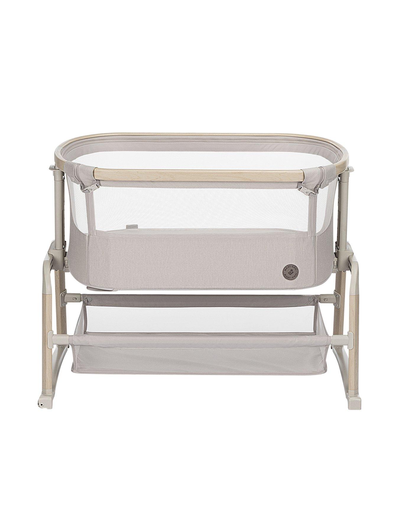 Maxi-Cosi Iora Air Co-Sleeper Rocking and Adjustable Bedside Crib - Classic Beige