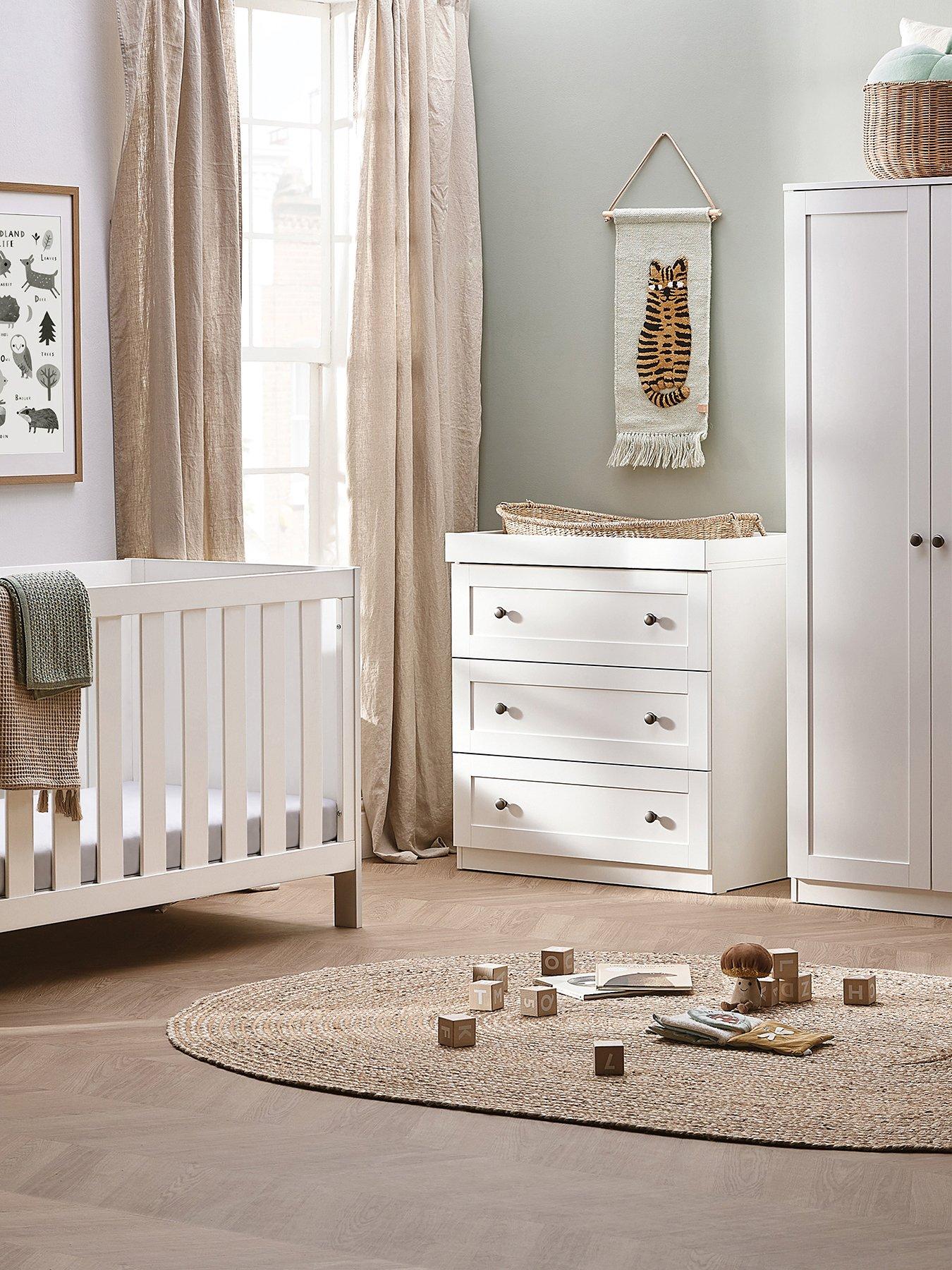 undefined Bromley White - 2 Piece Set (Dresser and Wardrobe)