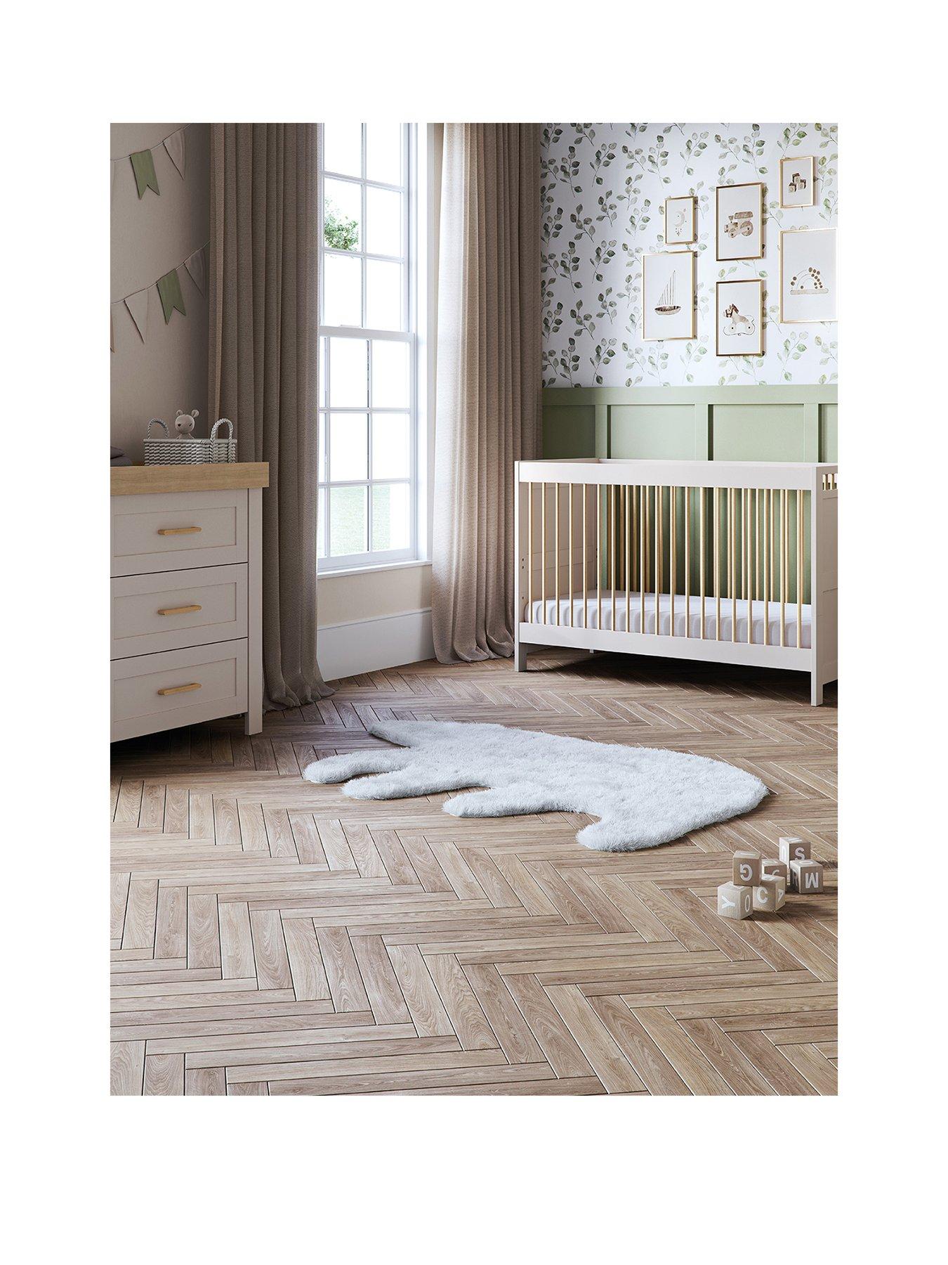  image of silver-cross-seville-2-piece-set-cot-bed-and-dresser
