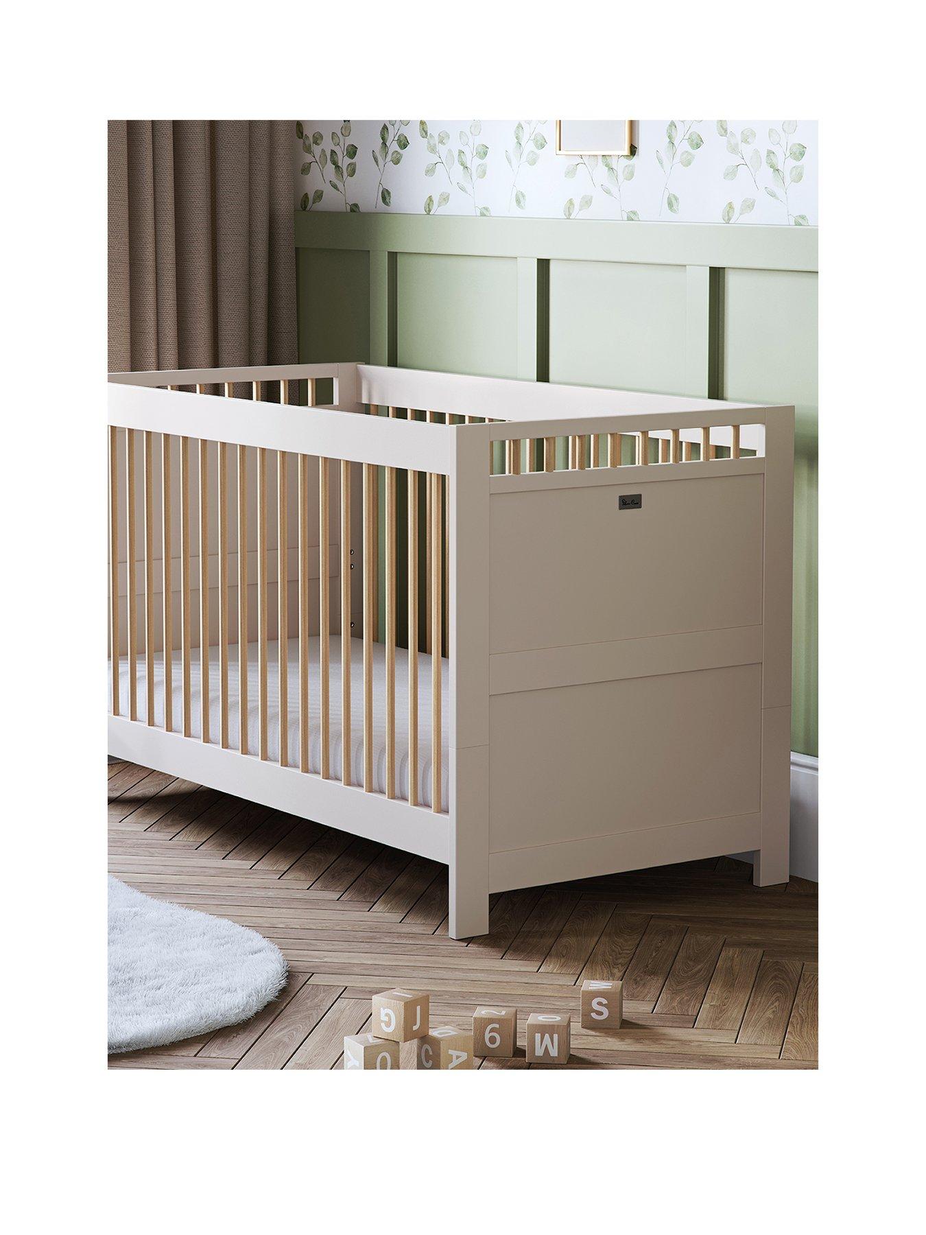  image of silver-cross-seville-2-piece-set-cot-bed-and-dresser
