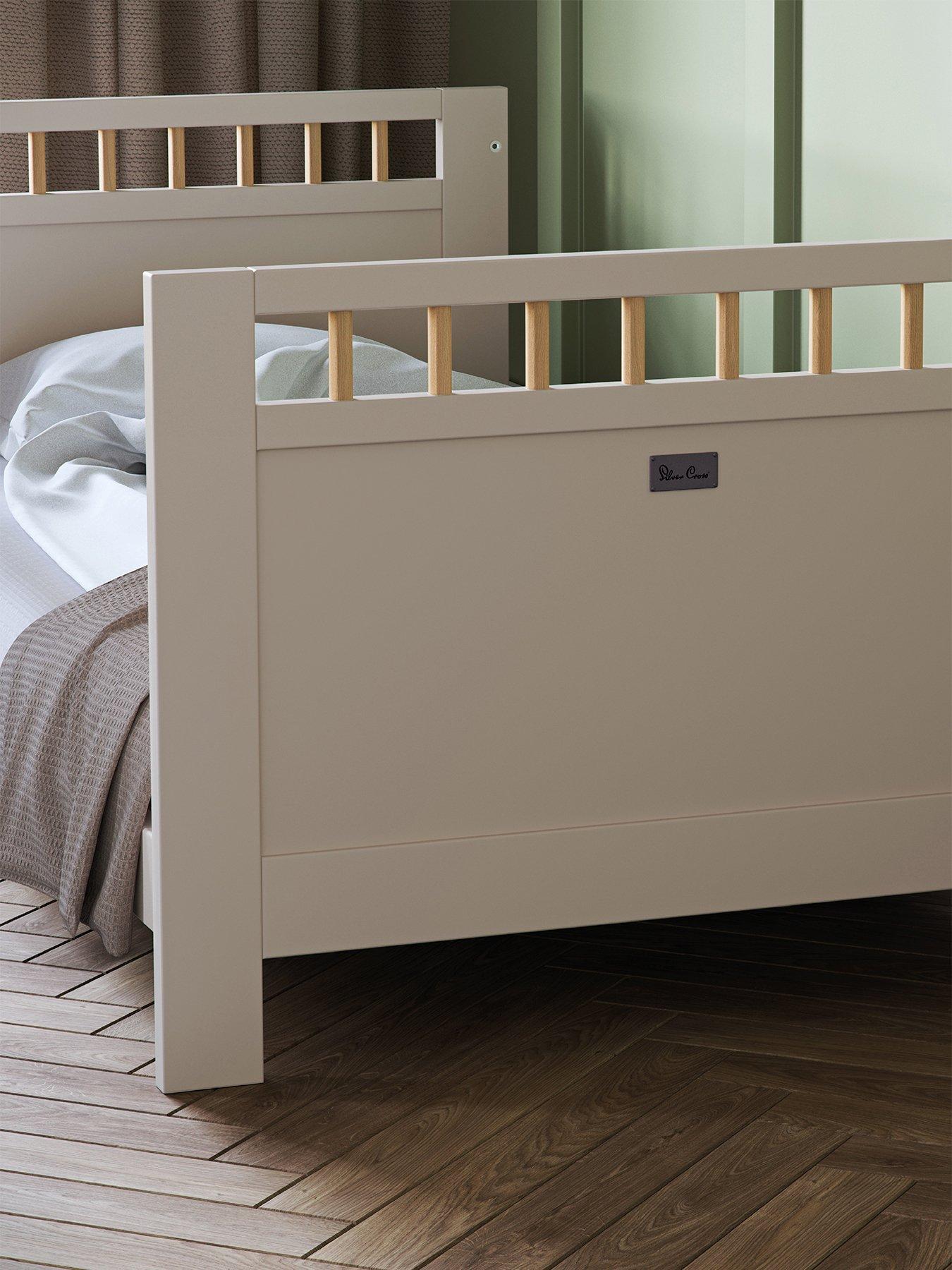  image of silver-cross-seville-2-piece-set-cot-bed-and-dresser