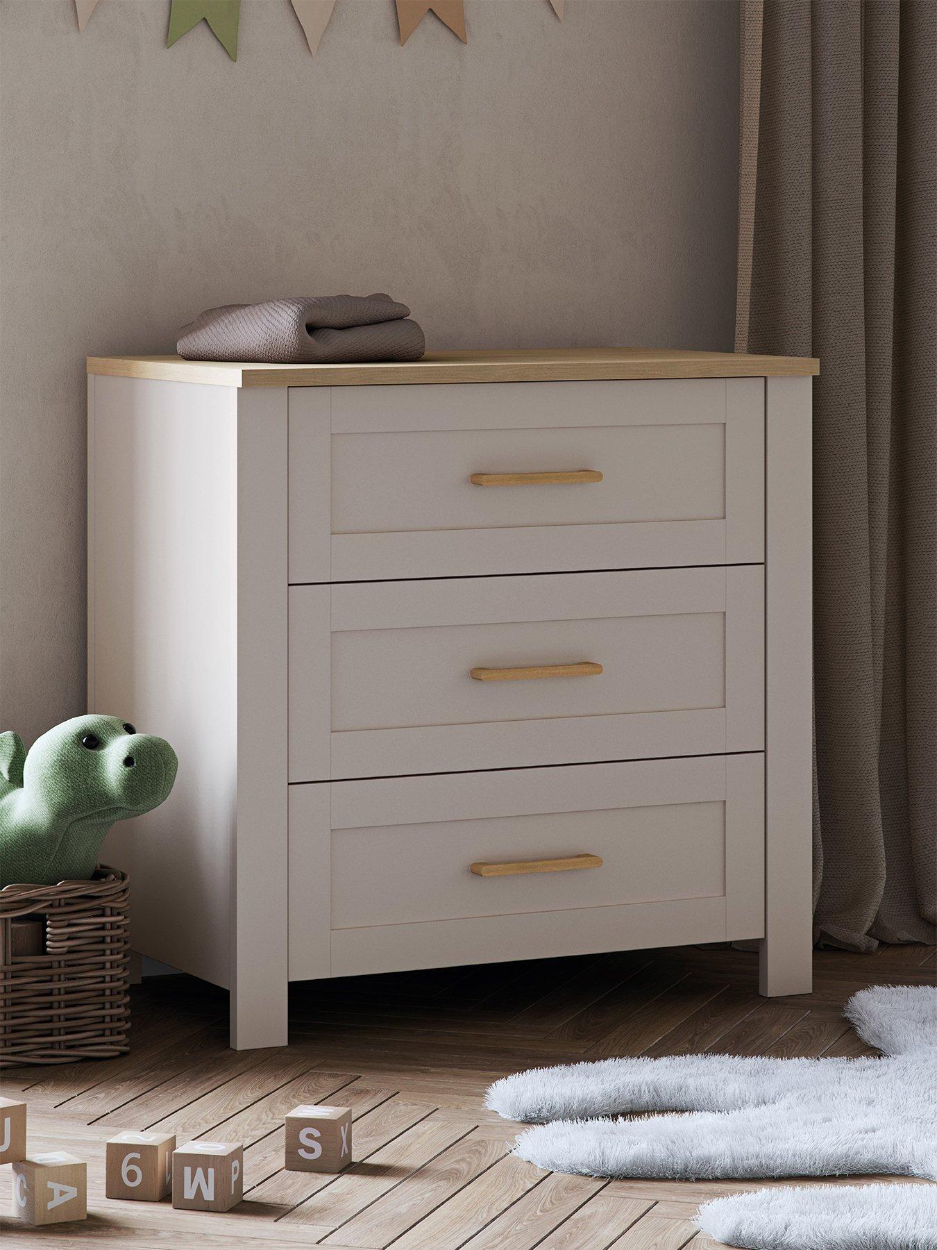  image of silver-cross-seville-2-piece-set-cot-bed-and-dresser