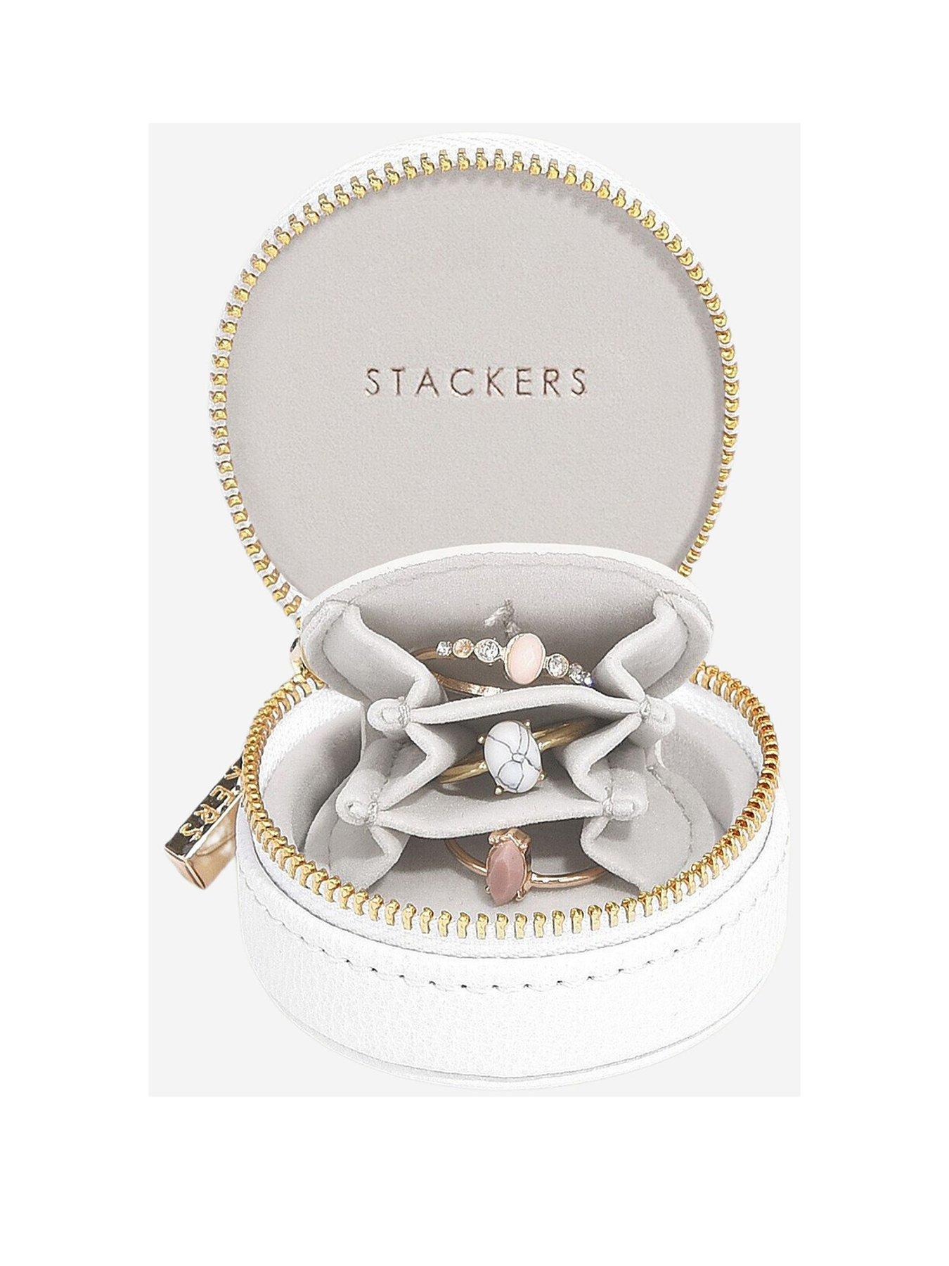 undefined Oyster Travel Jewellery Box - White