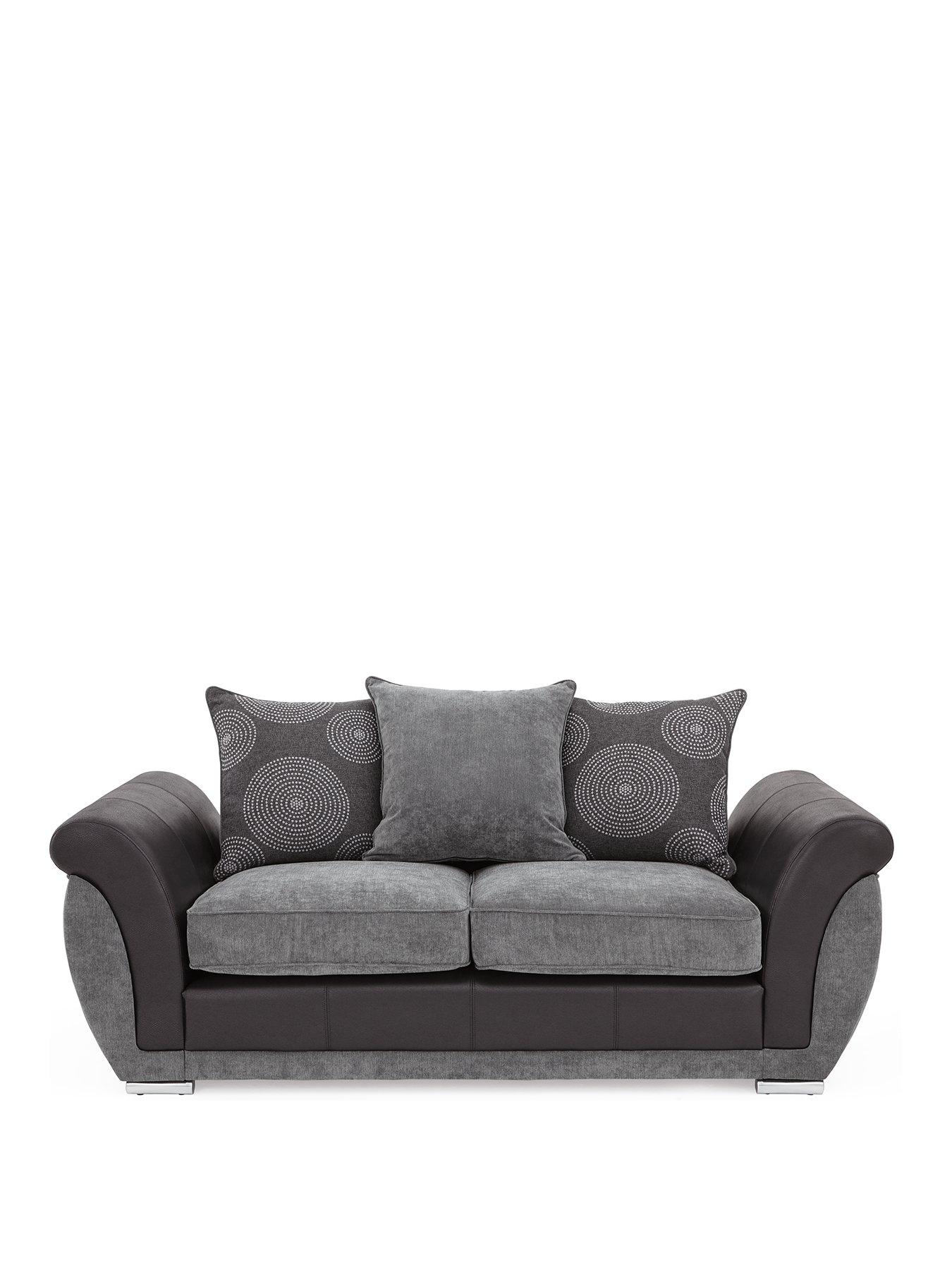Image 2 of 7 of Very Home Danube Fabric/Faux Leather Sofa Bed&nbsp;- FSC&reg; Certified