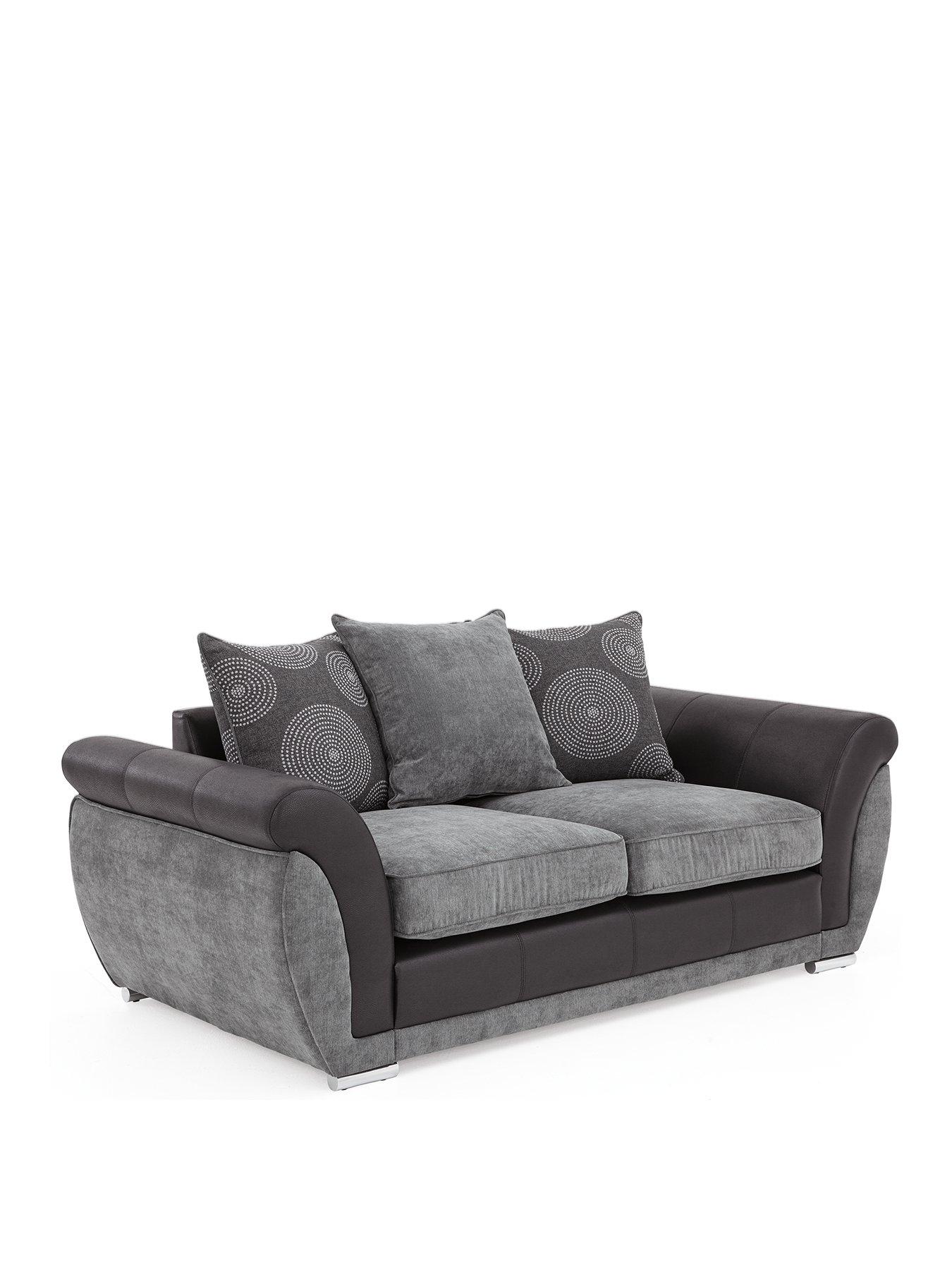 Image 3 of 7 of Very Home Danube Fabric/Faux Leather Sofa Bed&nbsp;- FSC&reg; Certified