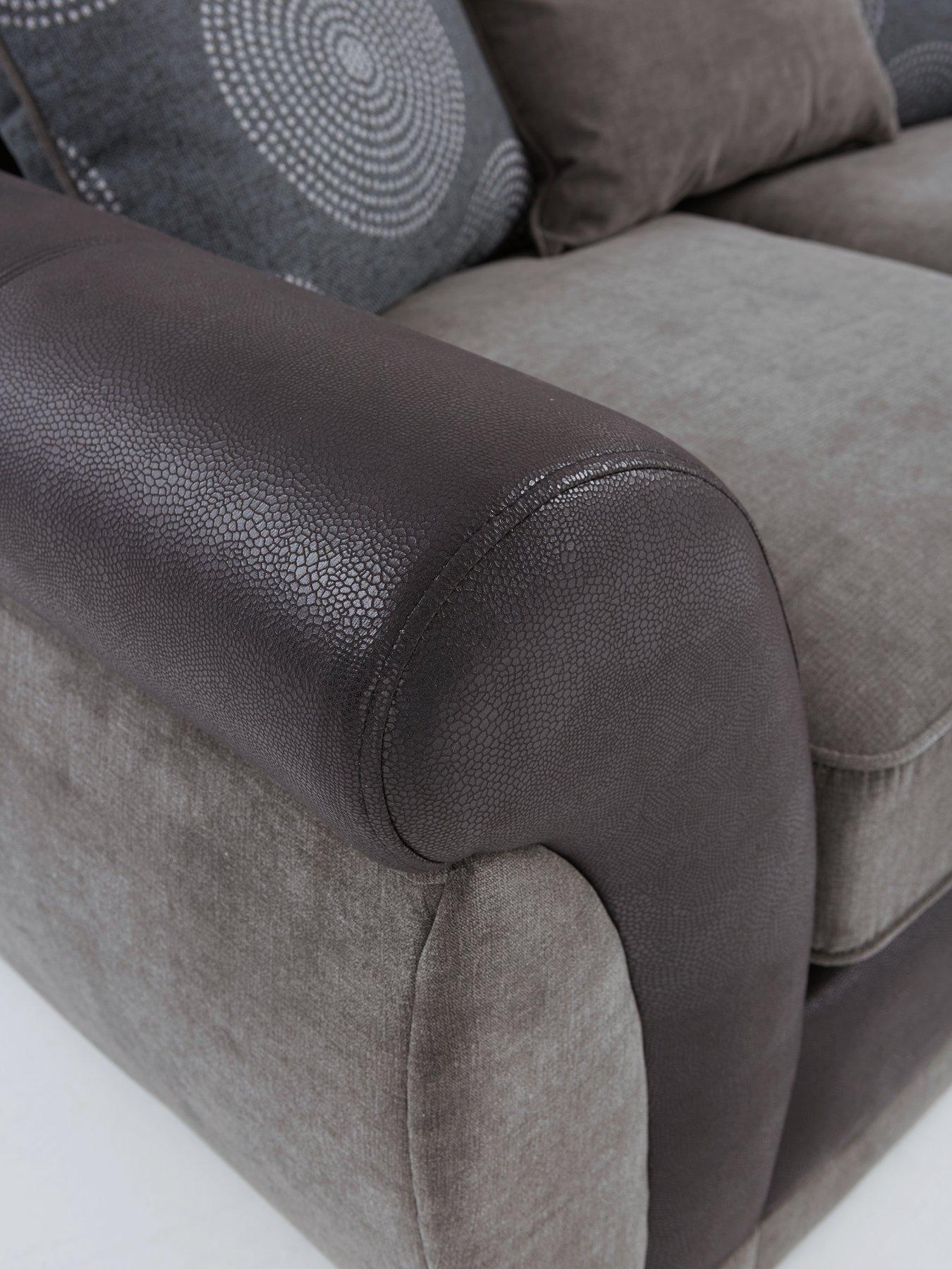 Image 4 of 7 of Very Home Danube Fabric/Faux Leather Sofa Bed&nbsp;- FSC&reg; Certified