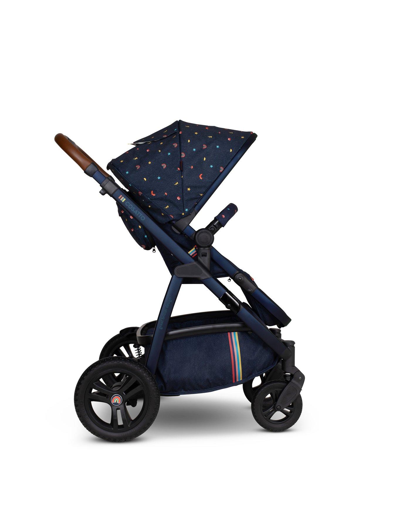 Image 3 of 8 of Cosatto Wow 3 Everything Travel System Bundle ADAC iSize Car Seat - Doodle Days