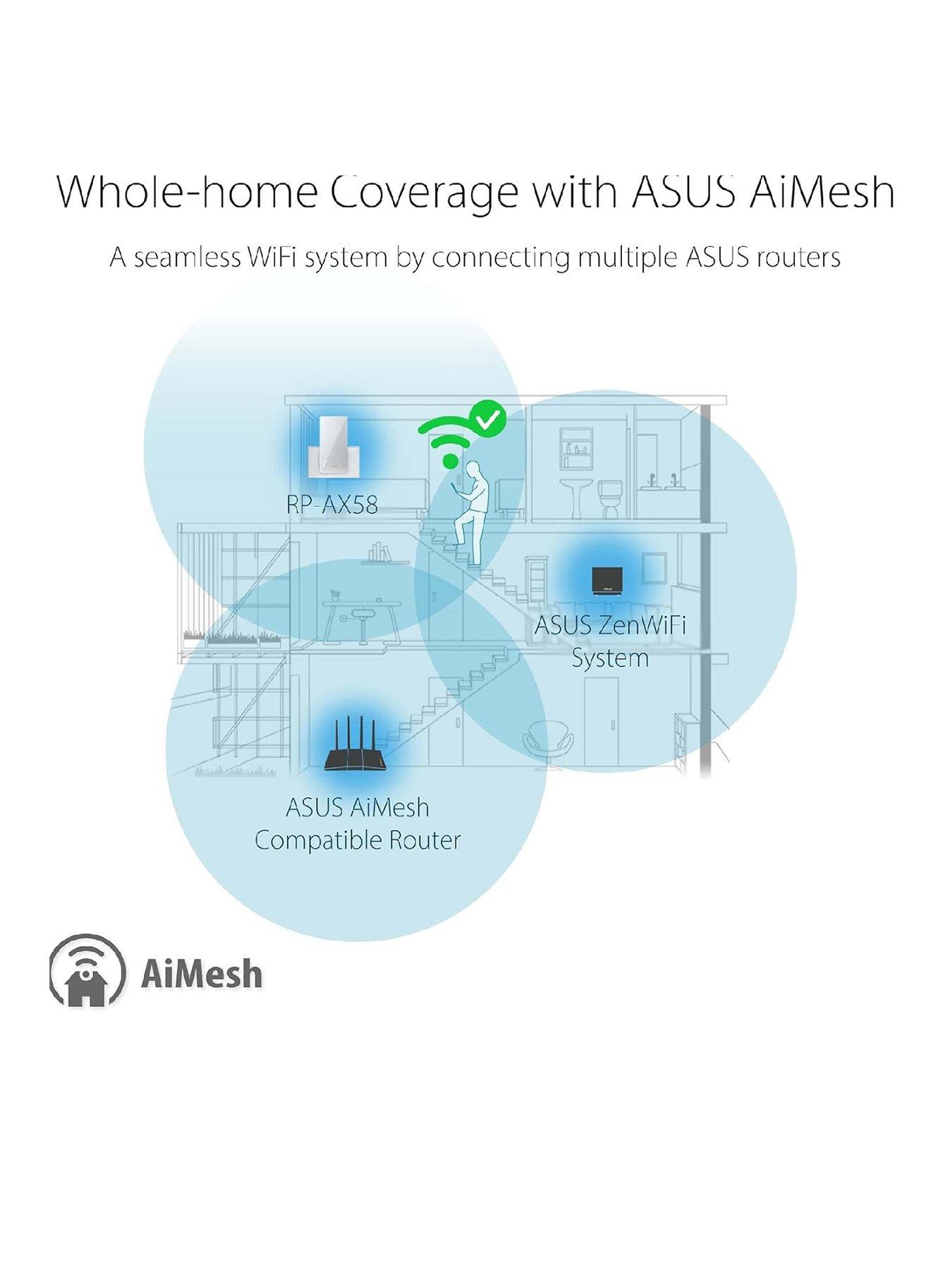  image of asus-rp-ax58-aimesh-extender-wifi-6