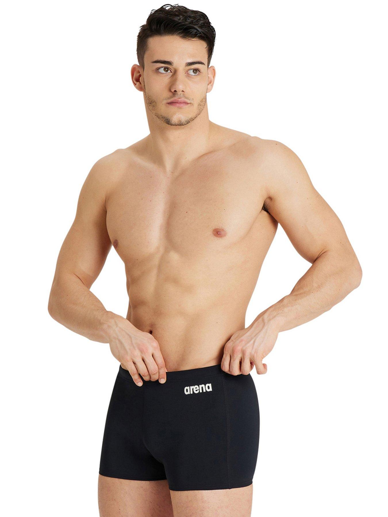 arena-mens-team-swim-short-solid-blackwhite