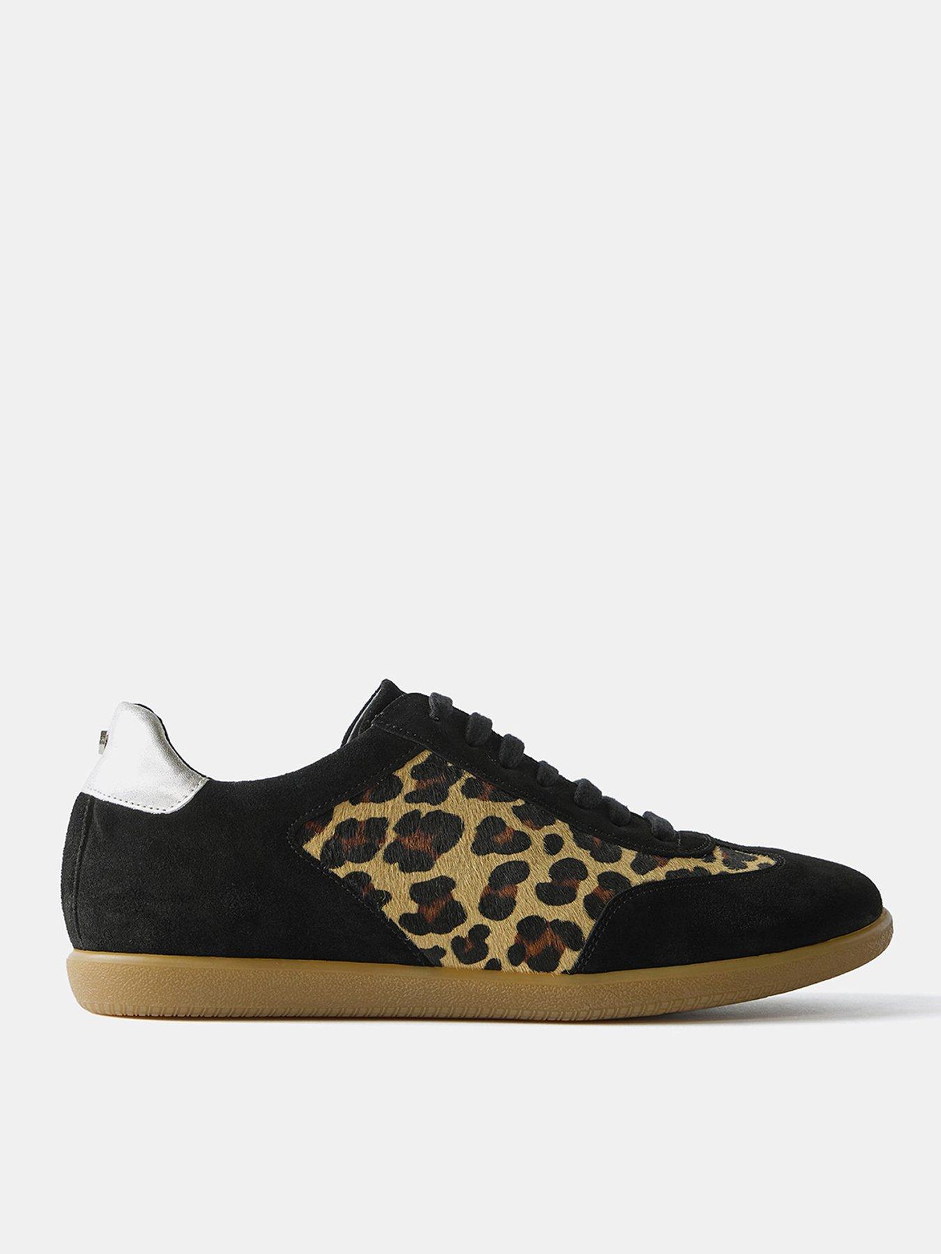  image of mint-velvet-sonny-textured-leopard-trainer-natural