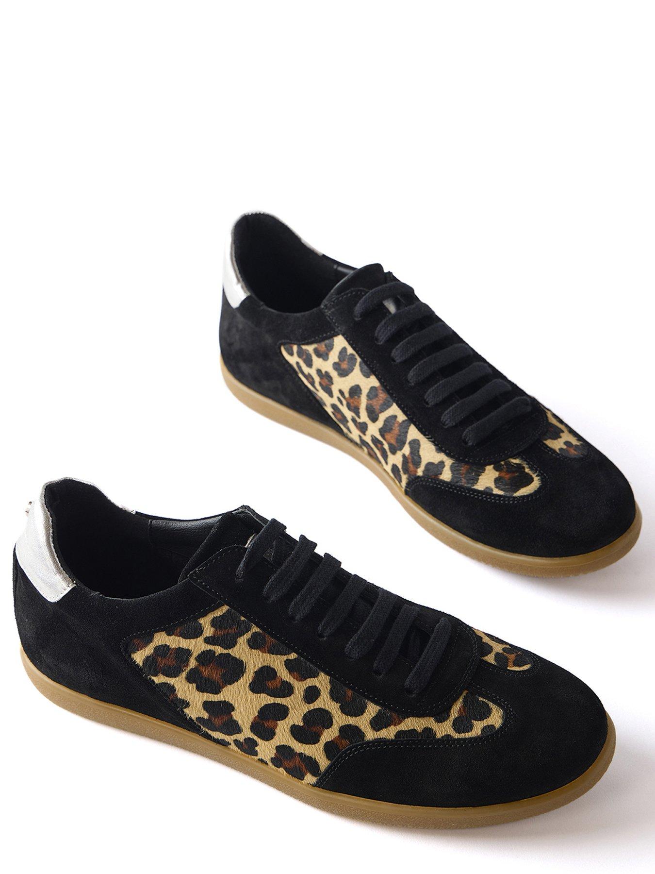  image of mint-velvet-sonny-textured-leopard-trainer-natural