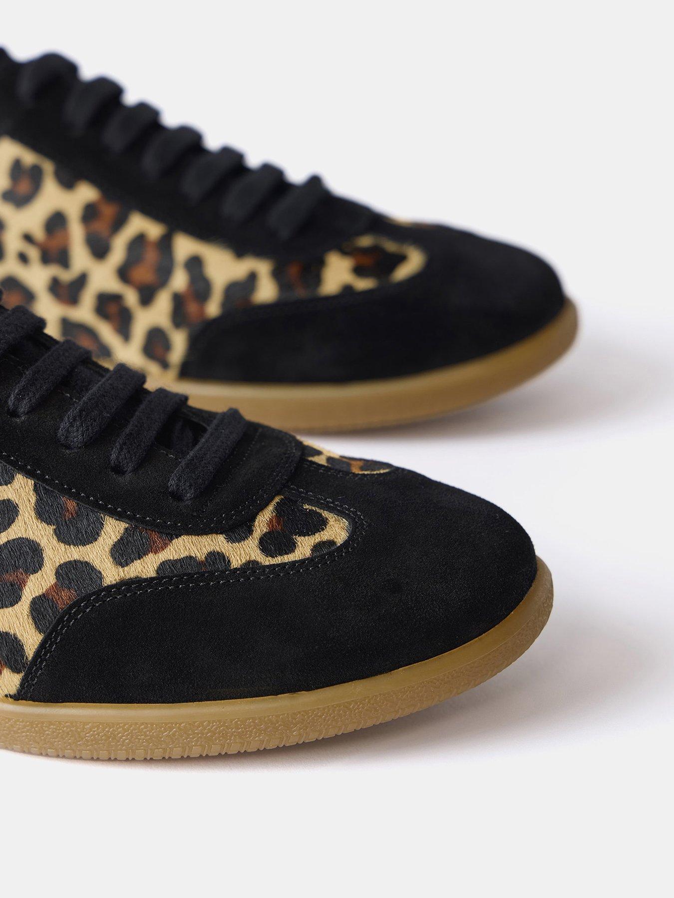  image of mint-velvet-sonny-textured-leopard-trainer-natural