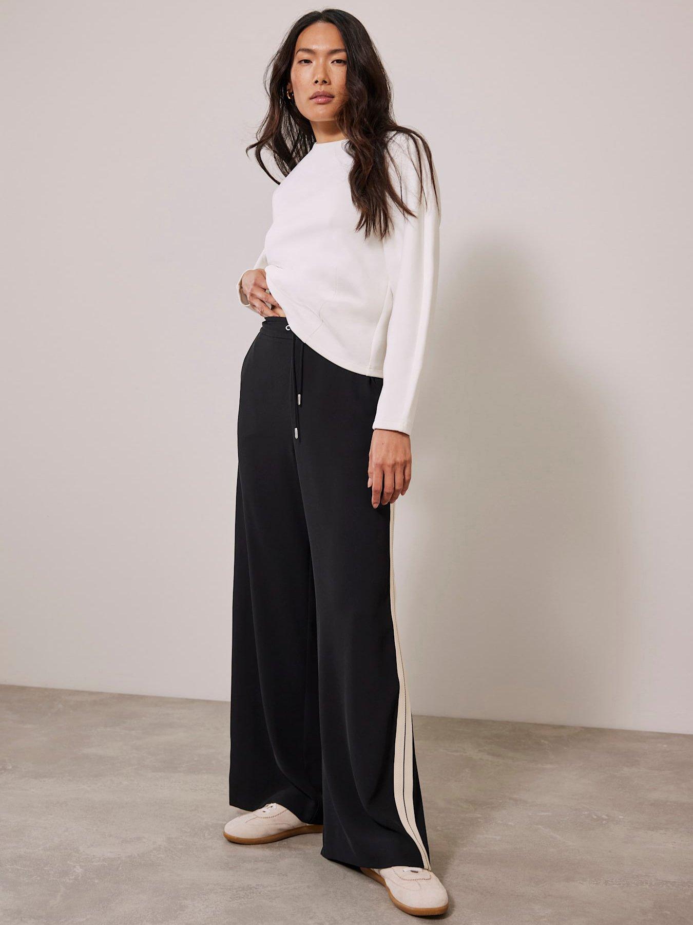 undefined Black Side Stripe Trouser