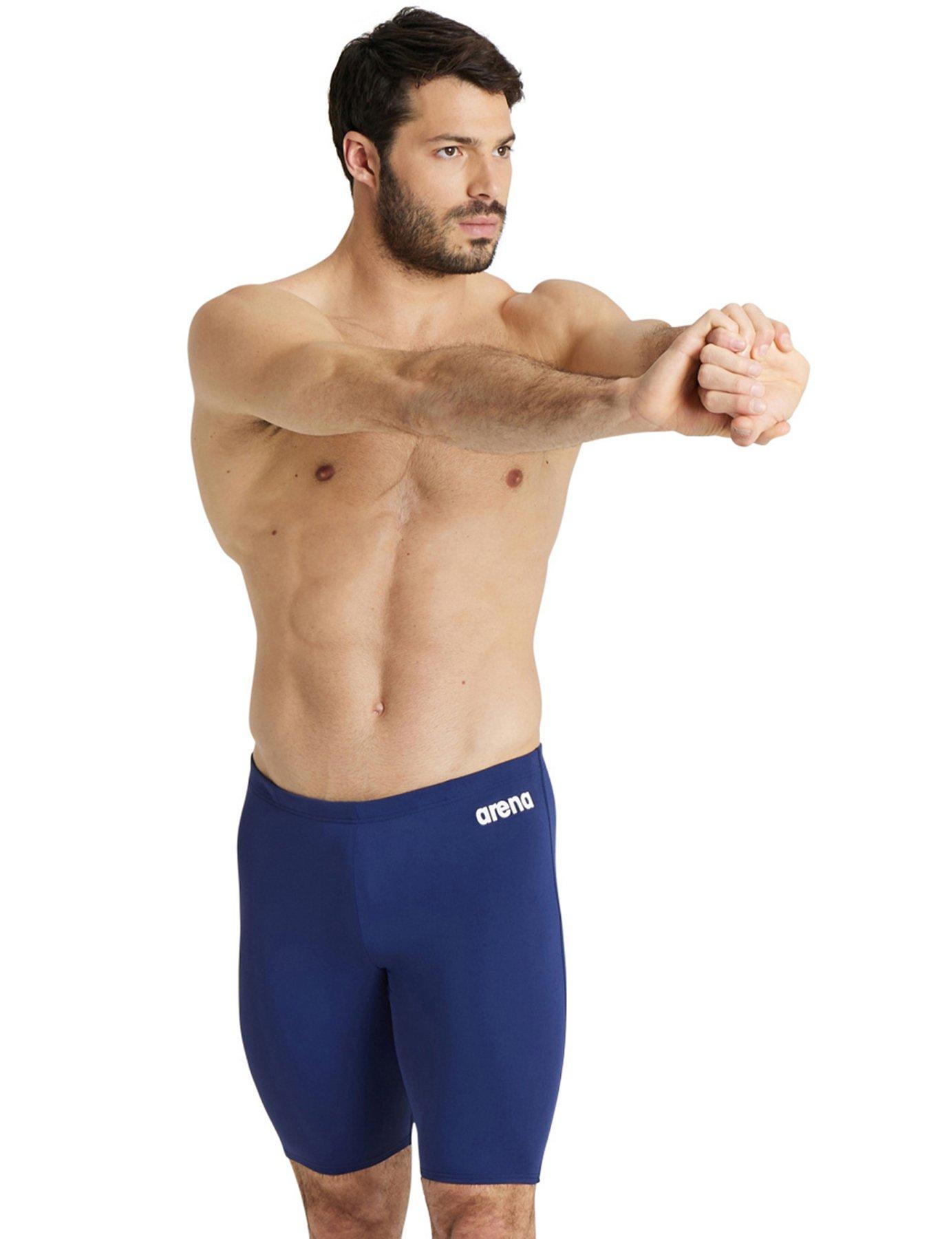 Arena Men's Team Swim Jammer Solid - Navy/White
