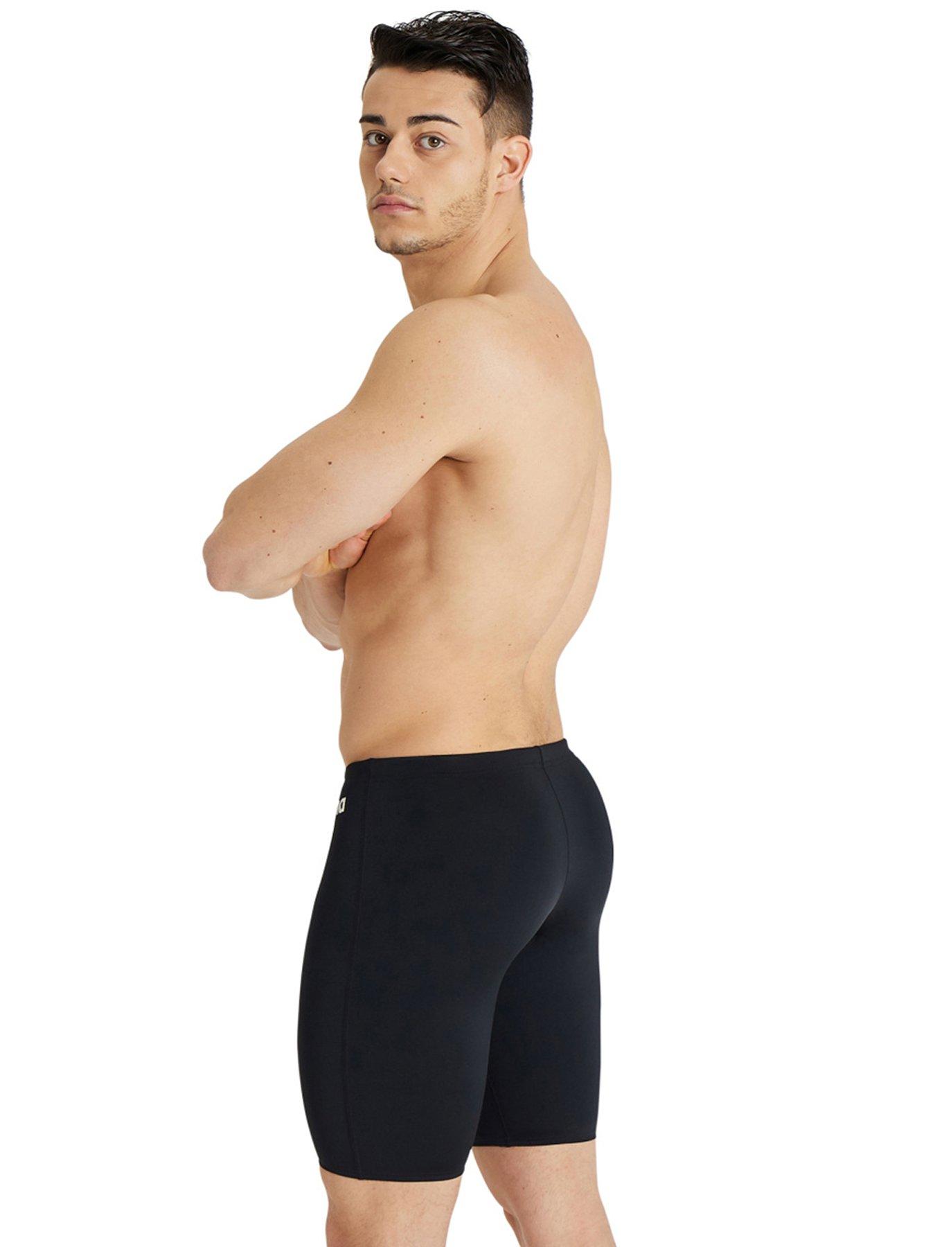  image of arena-mens-team-swim-jammer-solid-black