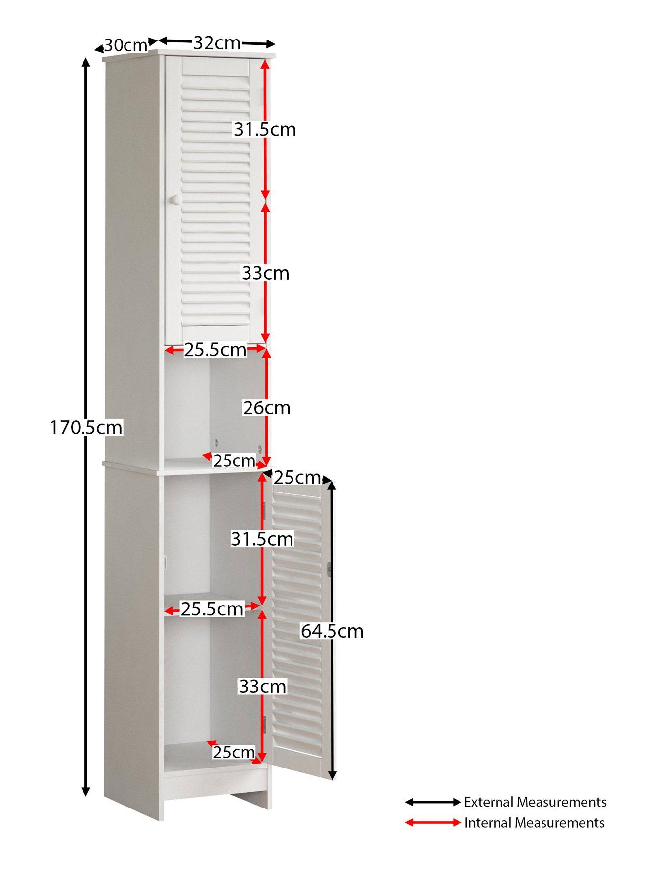 Image 5 of 5 of Bath Vida Liano 2 Door Tall Cabinet