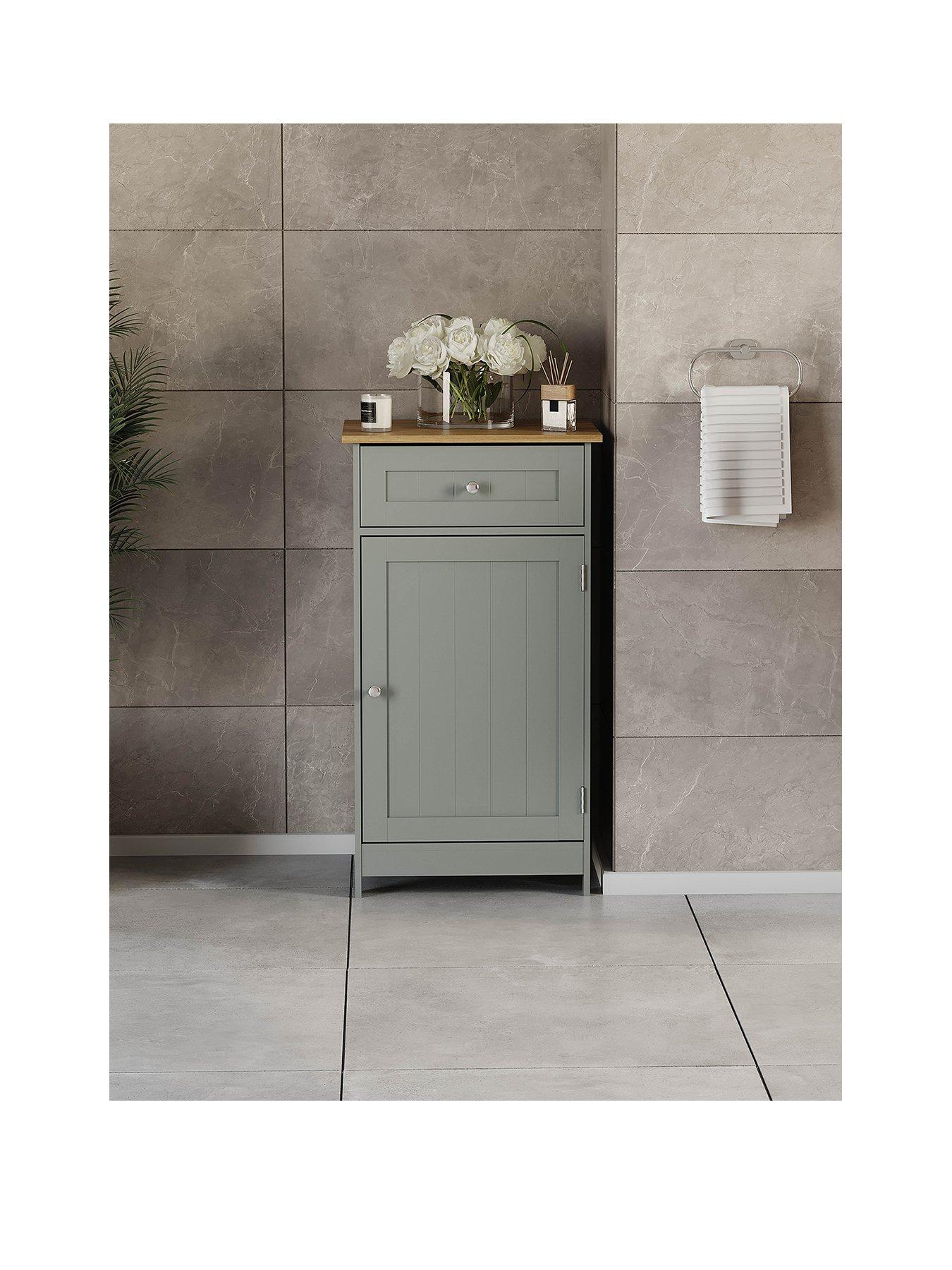 Image 2 of 7 of Bath Vida Priano 1 Door 1 Drawer Freestanding Cabinet