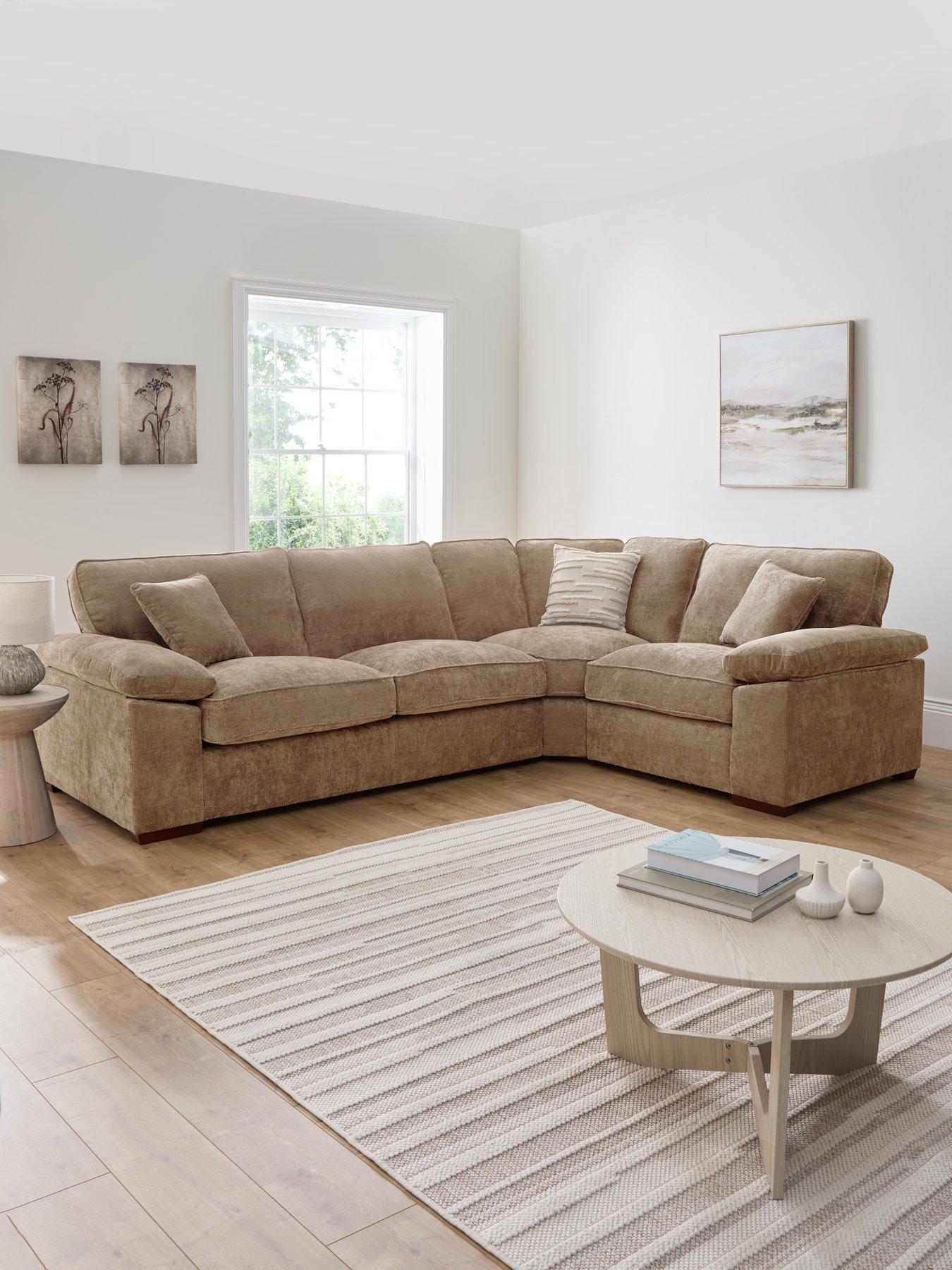 The Very Collection Tuscany Fabric Right Hand Corner Sofa - Made to Order in the UK - FSC® Certified