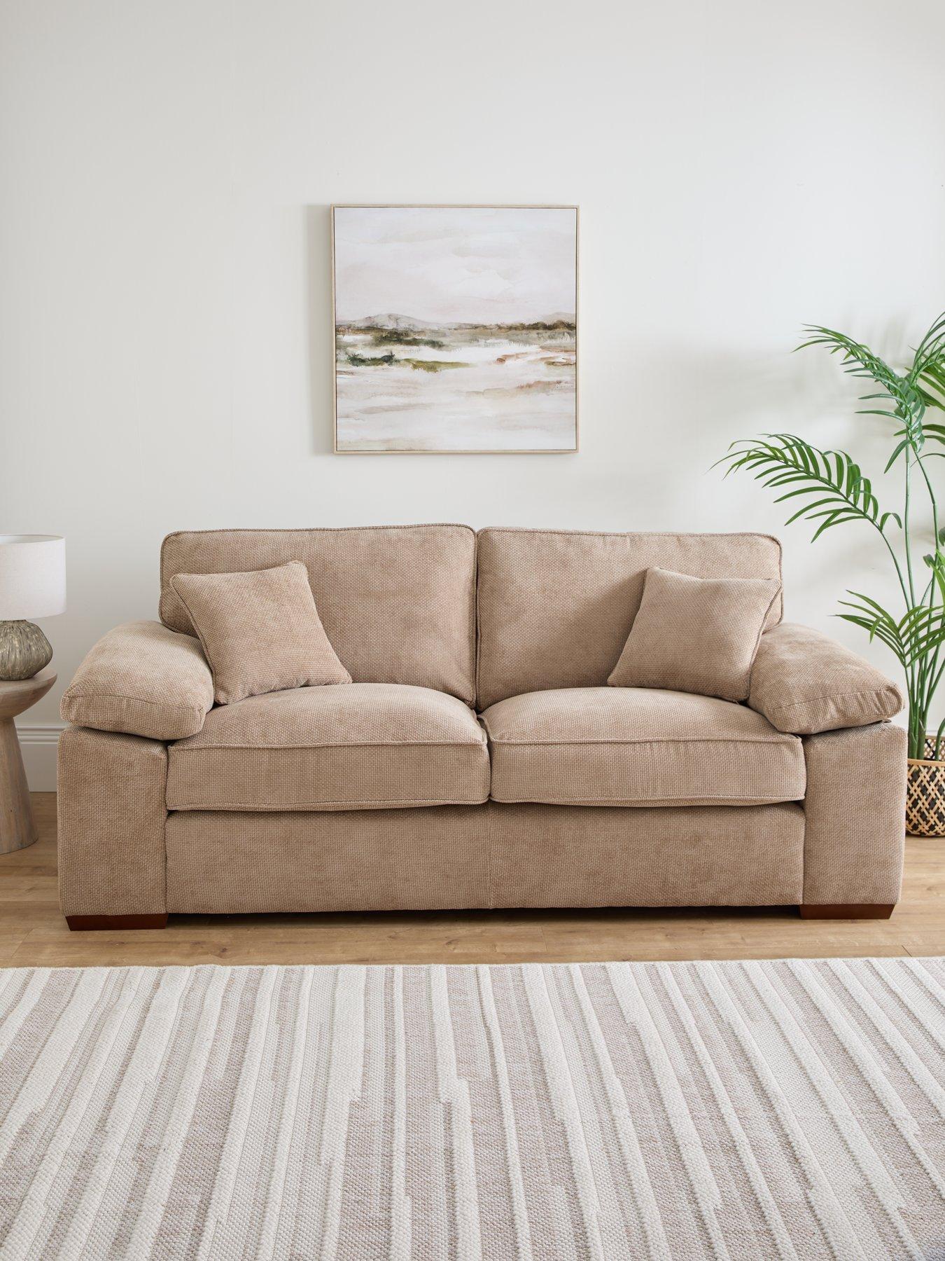 undefined Tuscany Fabric 3 Seater Sofa - Made to Order in the UK