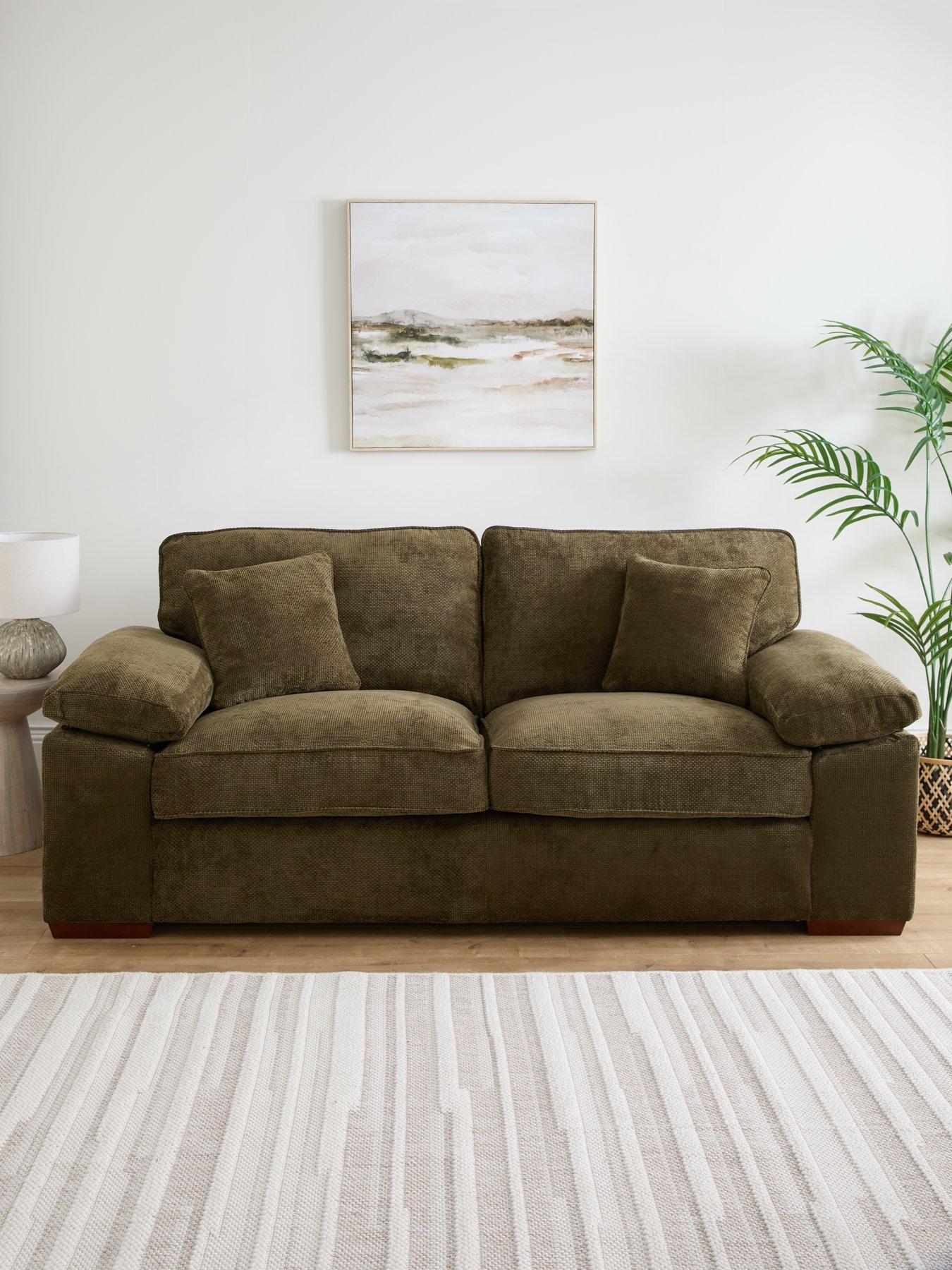 The Very Collection Tuscany Fabric 3 Seater Sofa - Made to Order in the UK - FSC® Certified
