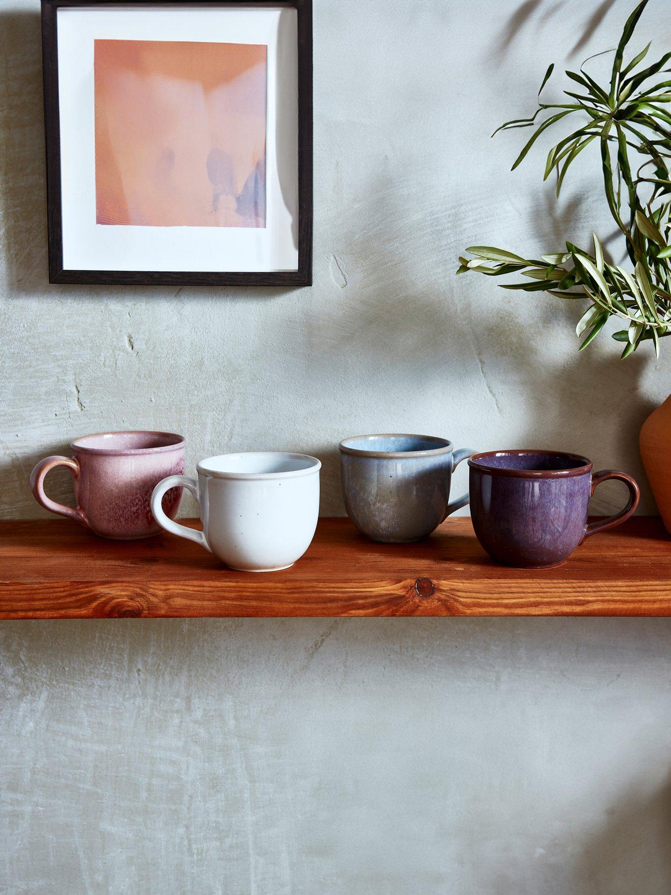 undefined Minerals Collection – Set of 4 Moonstone Mugs