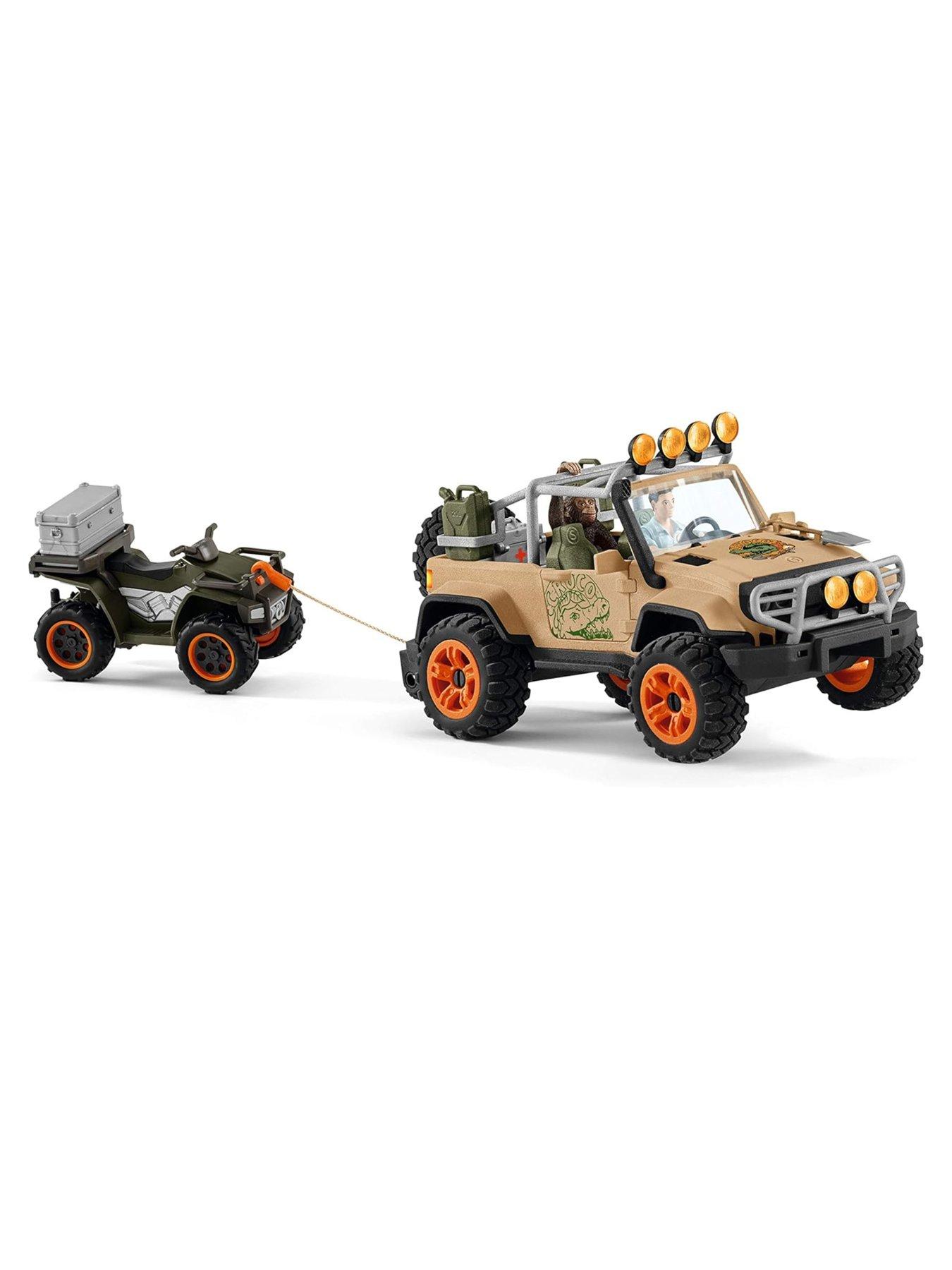 Image 3 of 4 of Schleich 4x4 Vehicle with Winch &amp; Chimp Playset