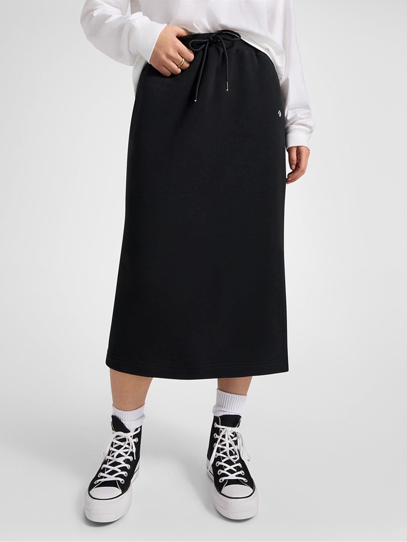 undefined Womens Midi Skirt - Black