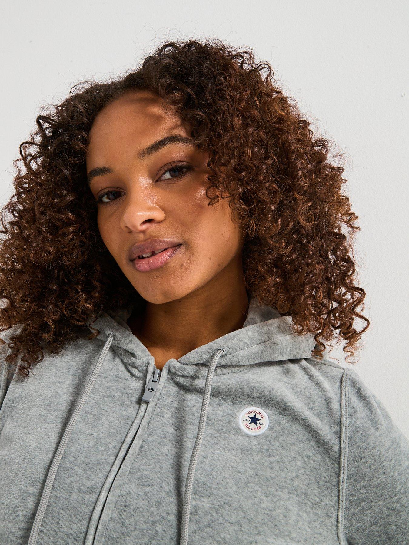  image of converse-womens-chuck-hoodie-velour-jacket-grey